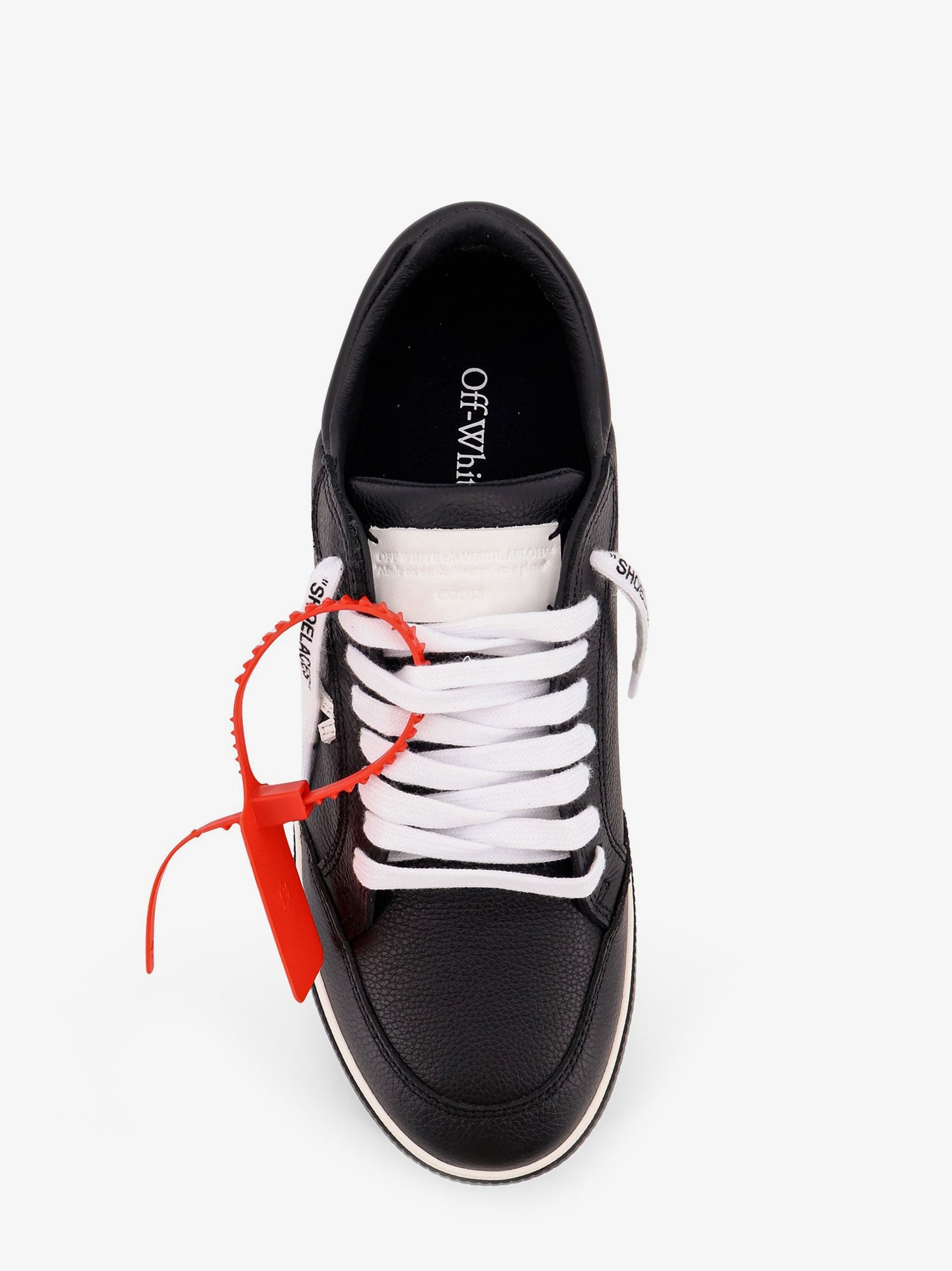 Off White Vulc Low Leather Low-Top Sneakers - 5
