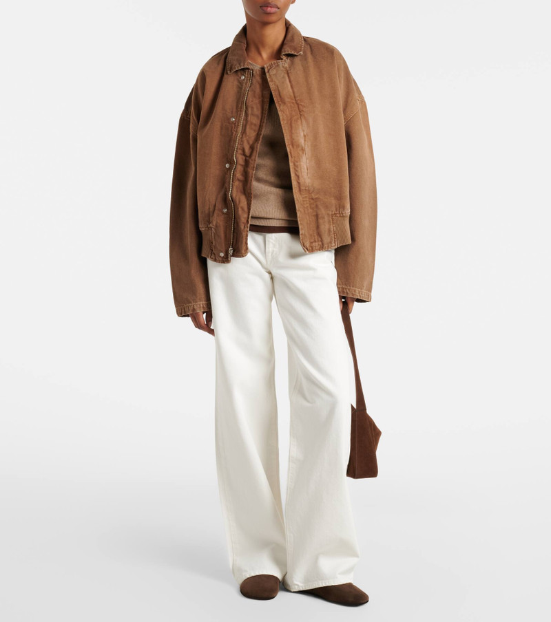 SLVRLAKE Harlem cotton canvas bomber jacket outlook