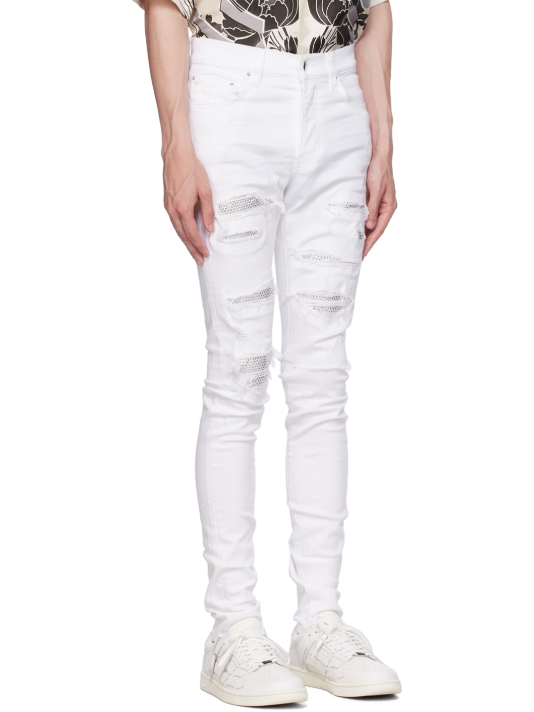 White Crystal Jeans - 2