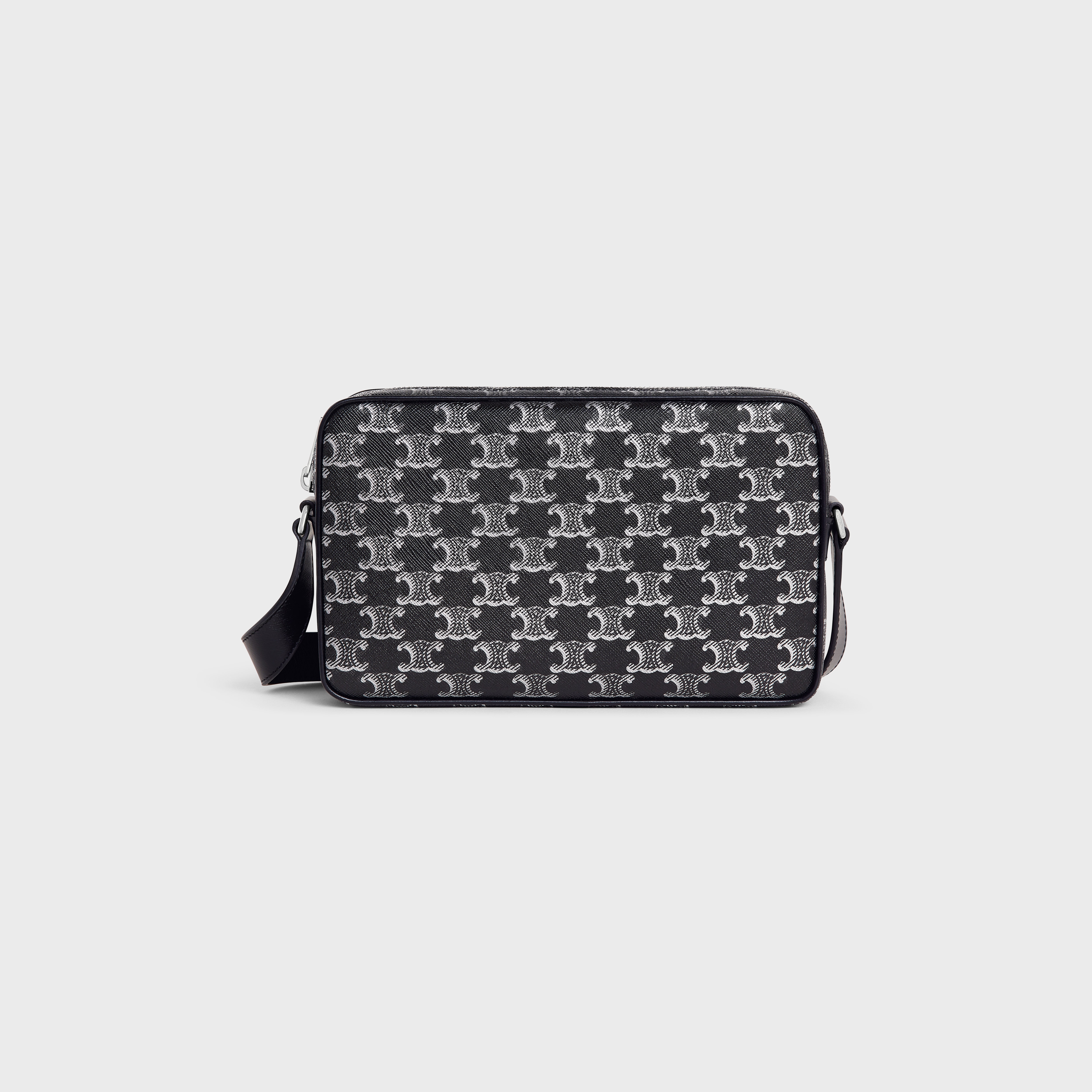 Medium Messenger Bag in TRIOMPHE CANVAS AND CALFSKIN - 1