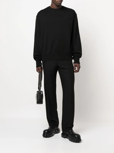 Off-White crew-neck wool jumper outlook