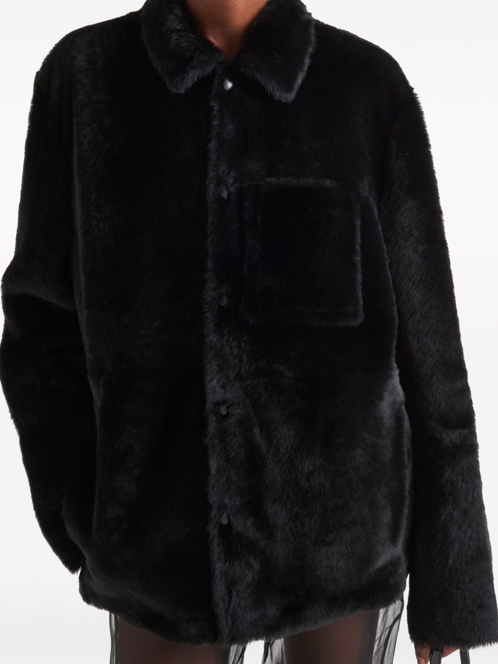 shearling blouson jacket - 4
