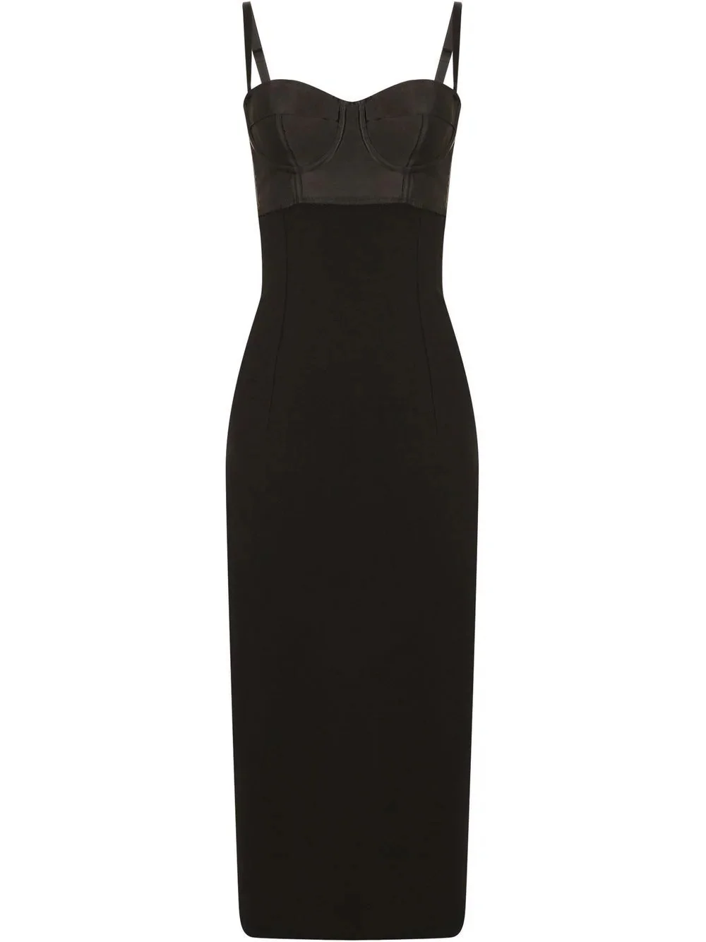 cut-out bustier midi-dress - 1