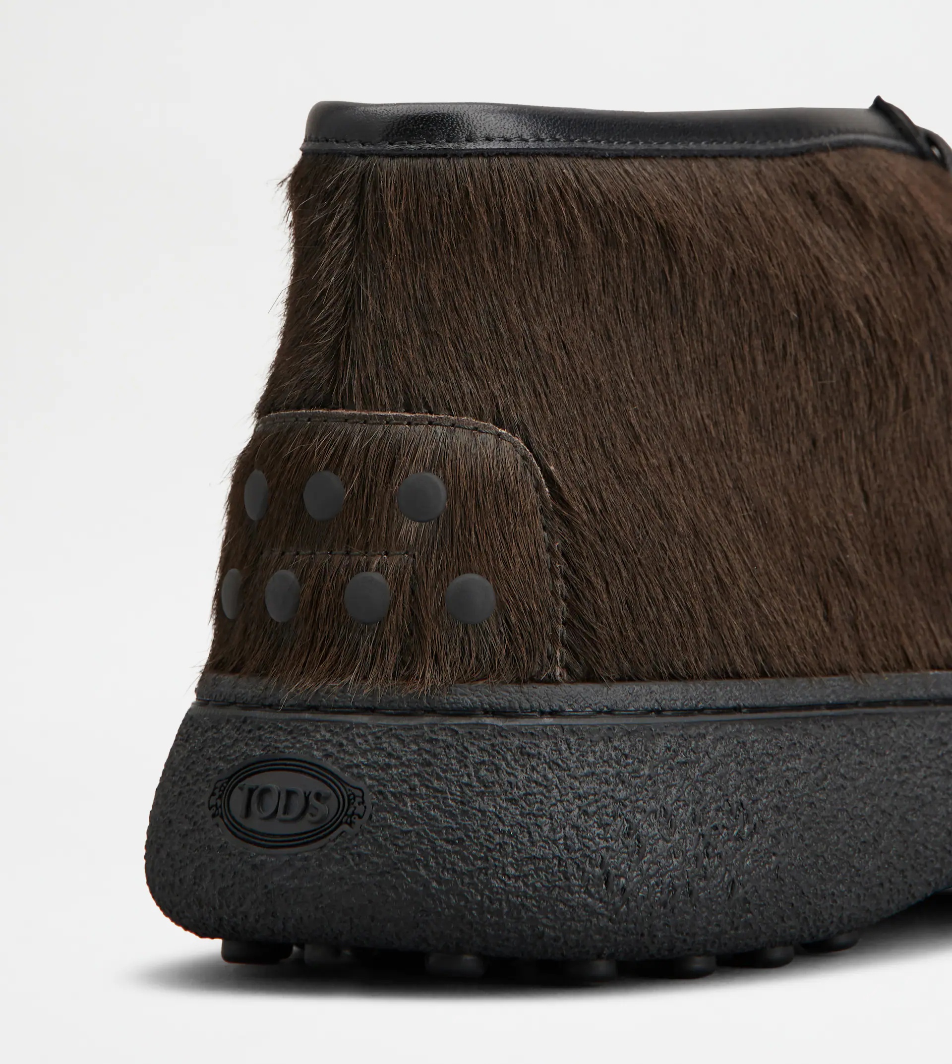 TOD'S W. G. BOOTS IN LEATHER - BROWN, BLACK - 5