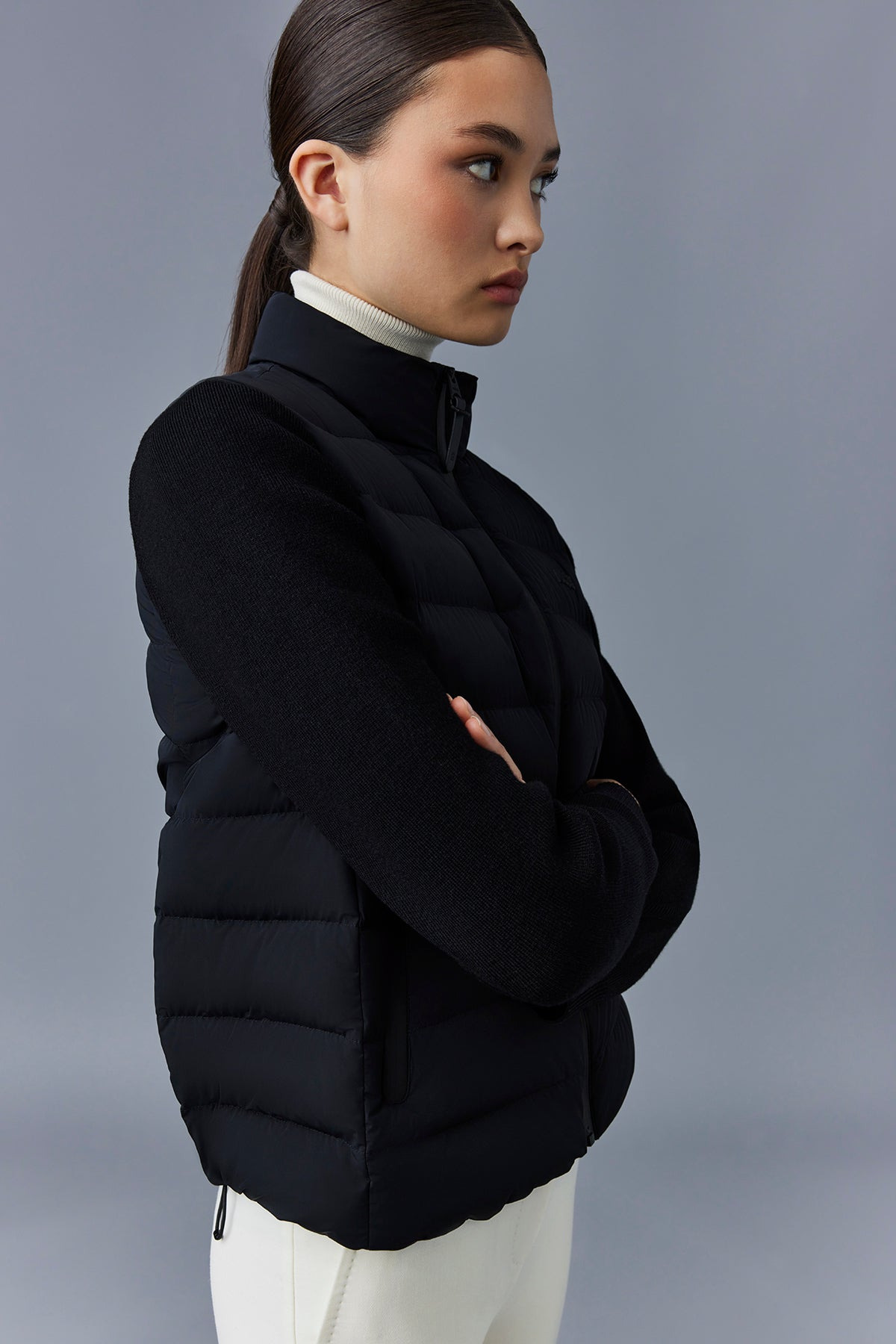 OCEANE-CITYZ Light down mixed-media jacket - 5