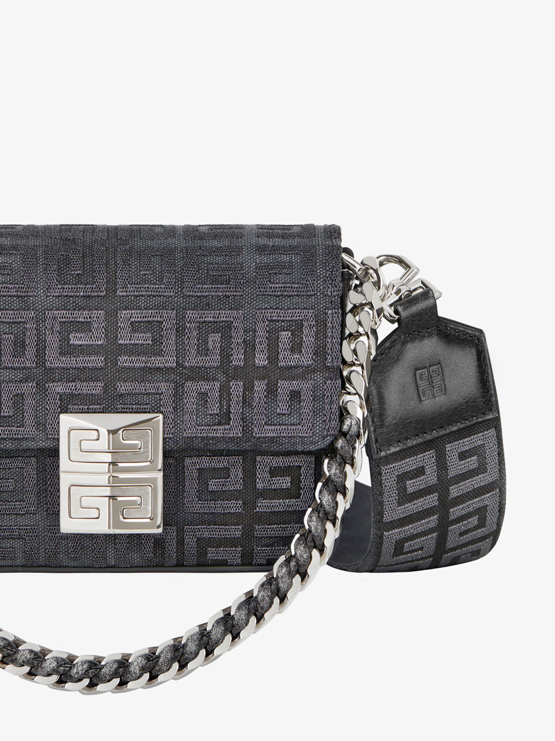 SMALL 4G BAG IN LUREX EMBROIDERY WITH CHAIN 7