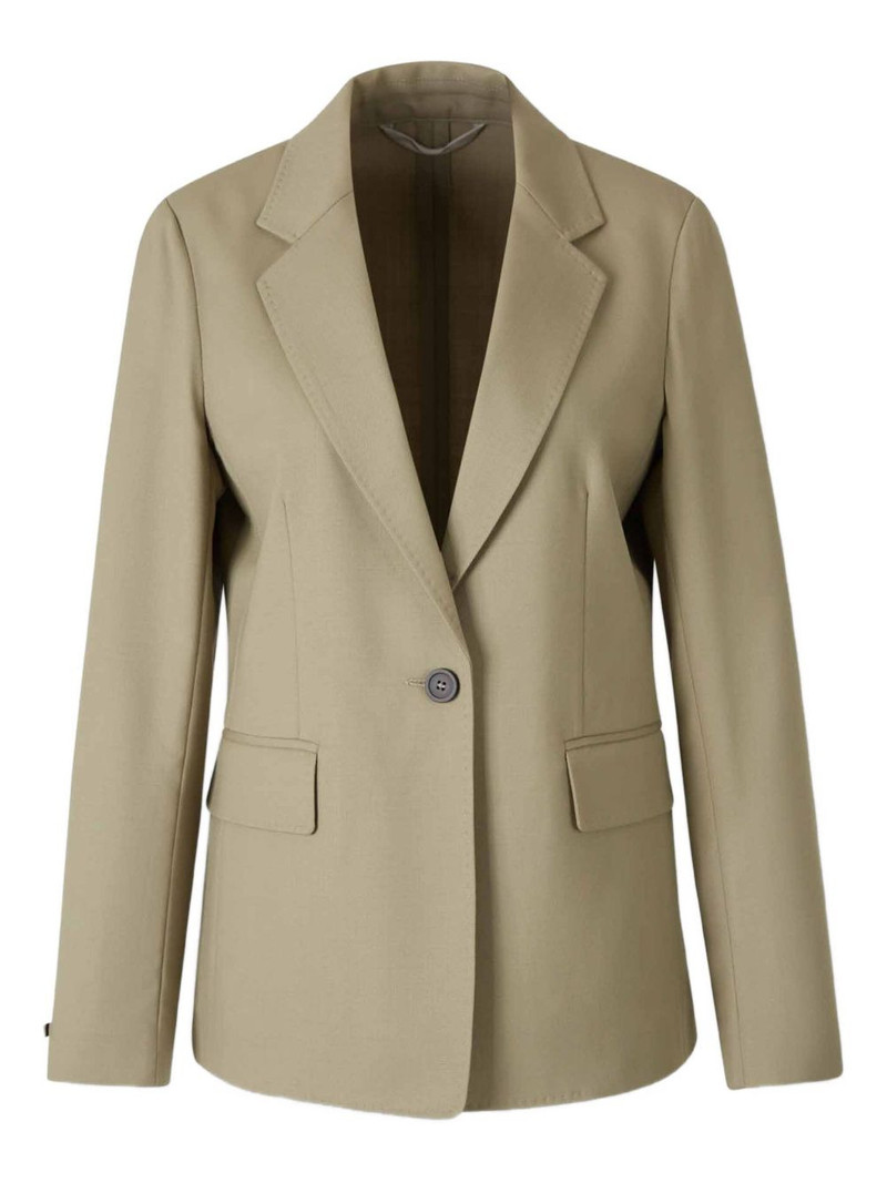 single-button flap-pocket blazer 1