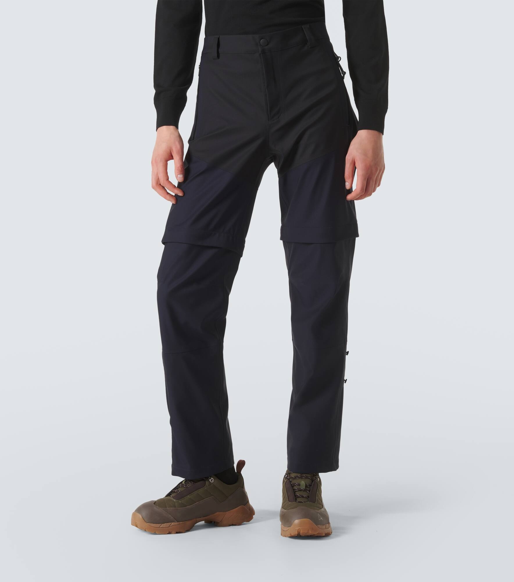 High-rise wool-blend track pants - 3