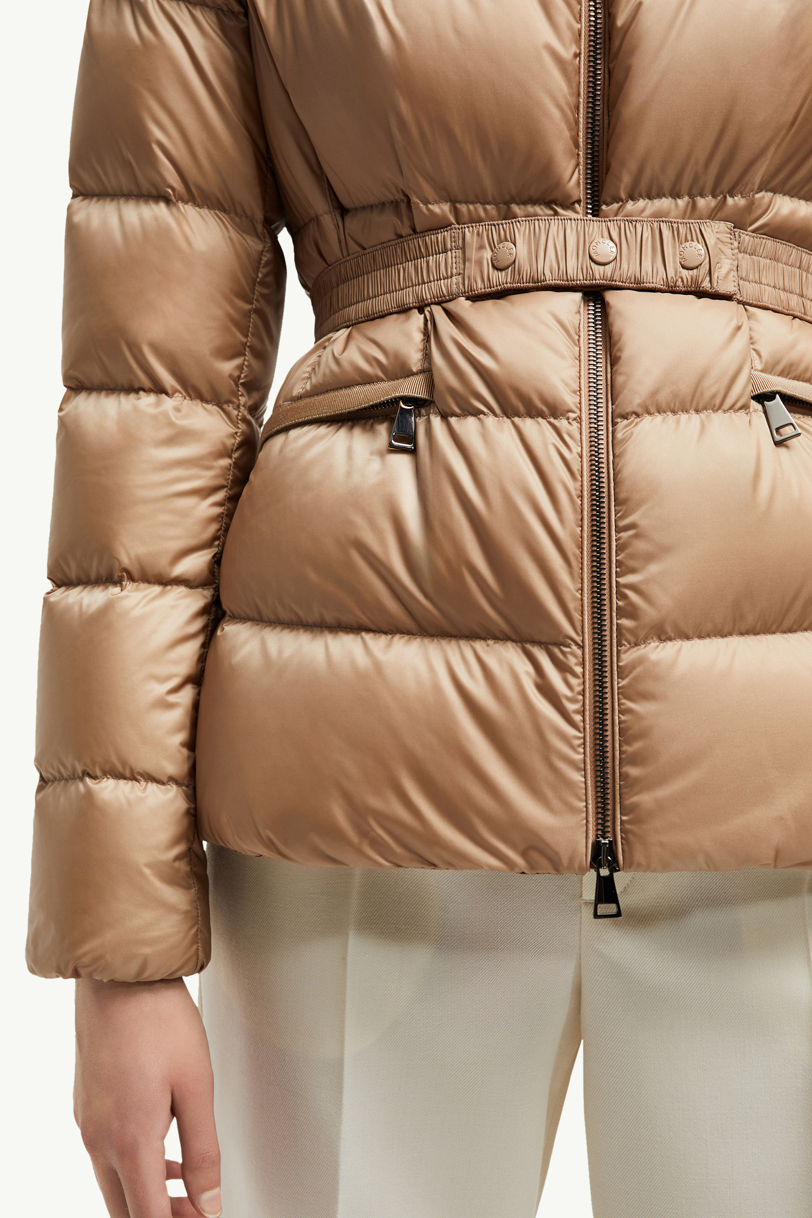 Boed Hooded Shearling-Trimmed Short Down Jacket - 6