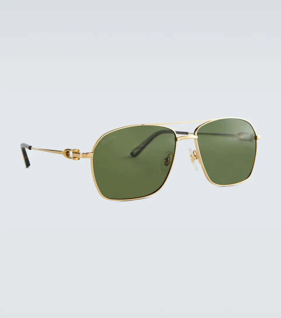 Double-bar metal frame sunglasses - 5
