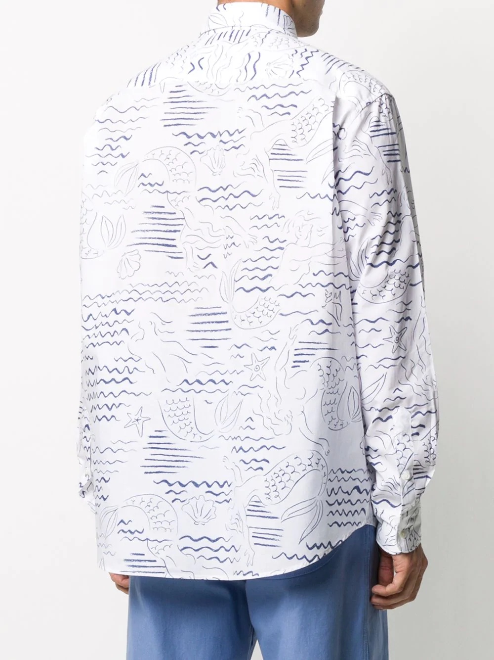 Waves Mermaids print shirt - 4