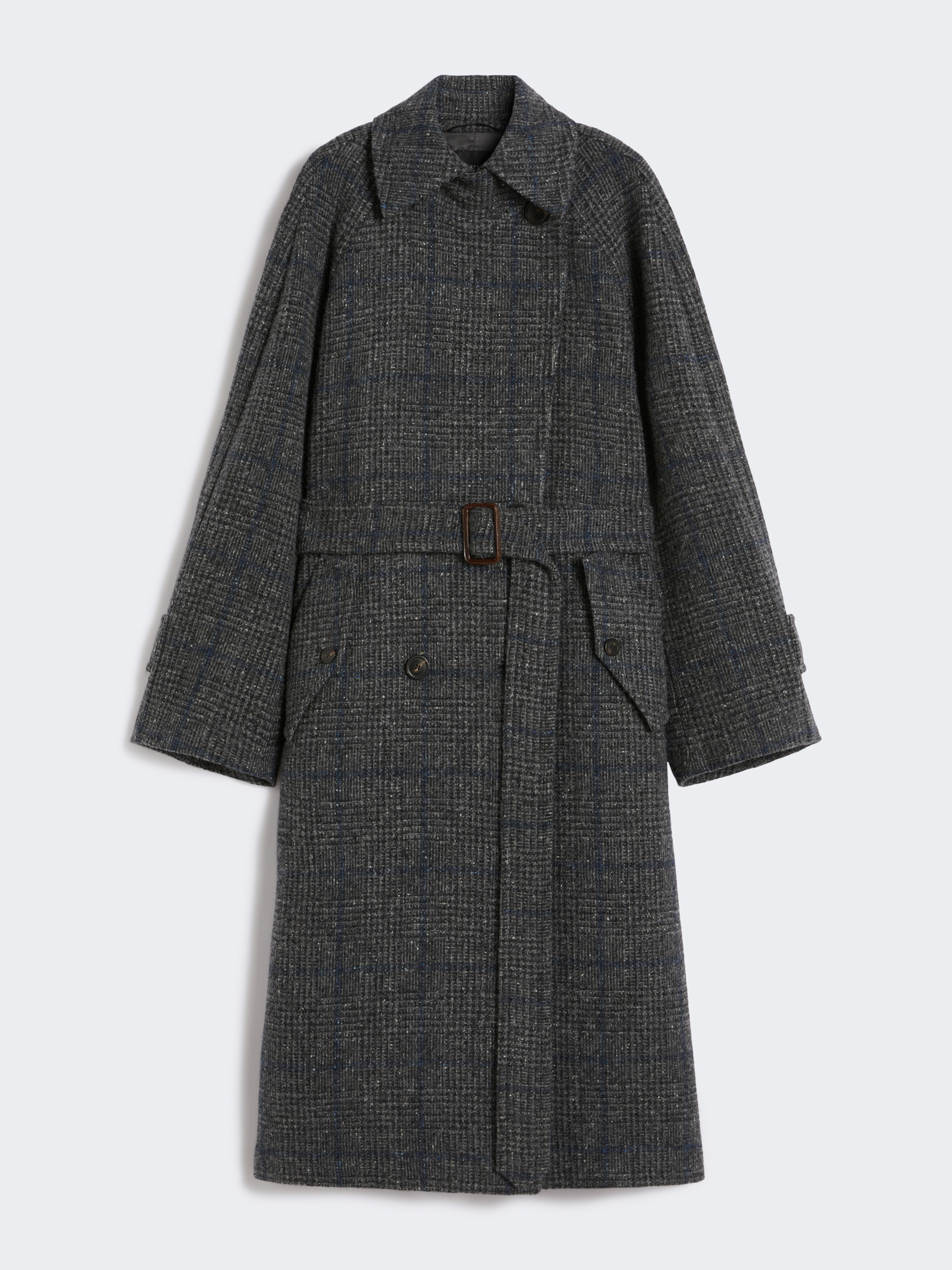 SESTRI Long wool tweed coat - 1