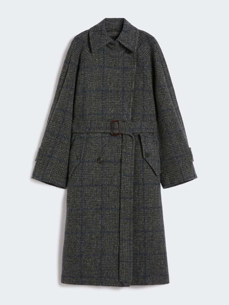 SESTRI Long wool tweed coat 1