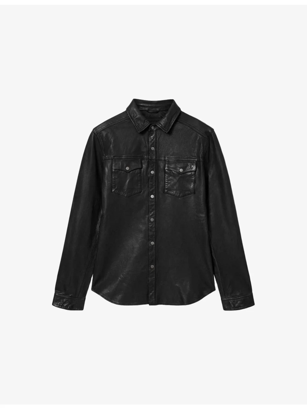 Irwin Long-Sleeve Leather Shirt - 1