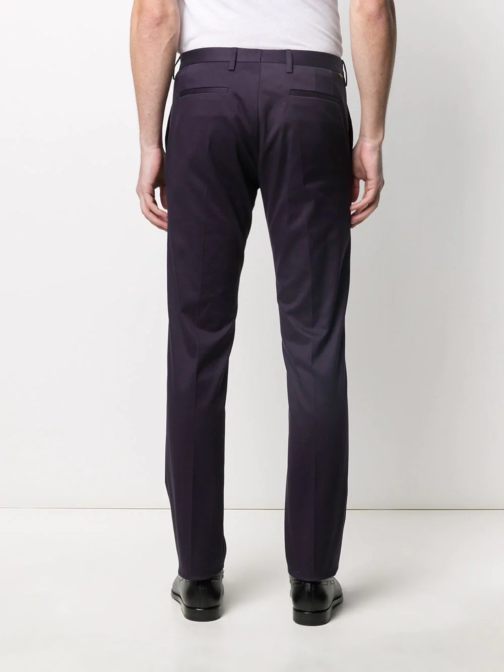 mid-rise straight leg trousers - 4