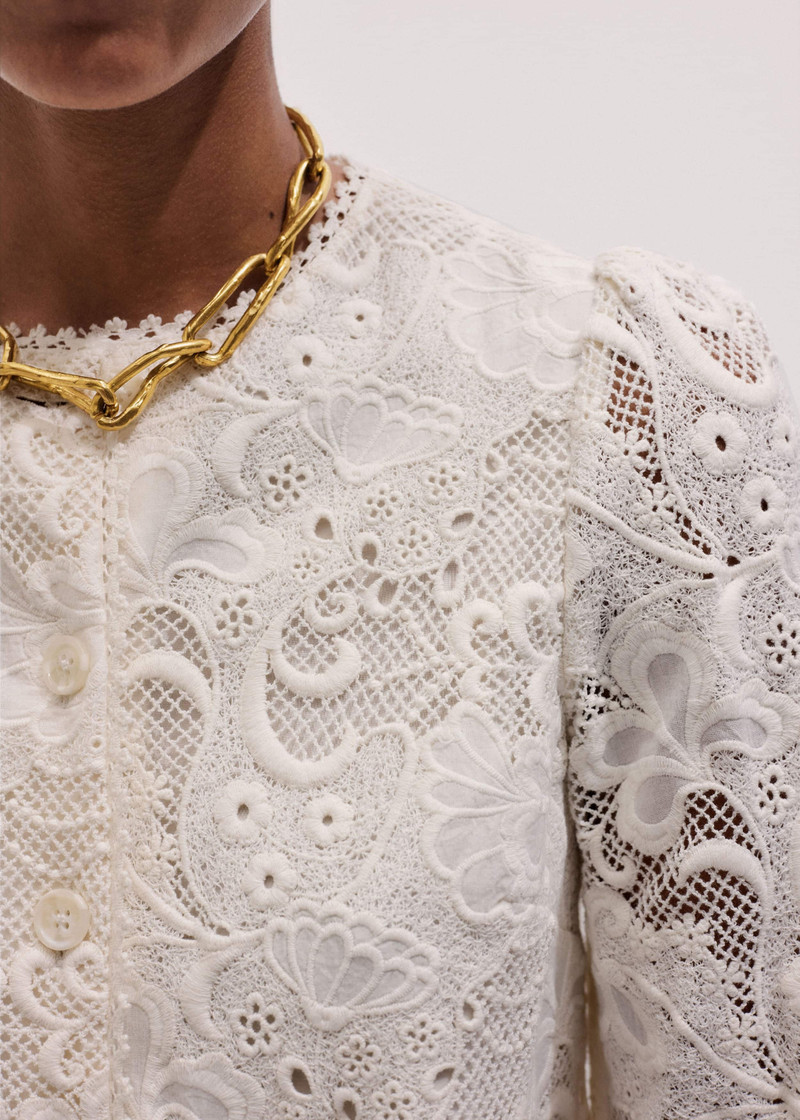 ME+EM Collarless Lace Jacket outlook