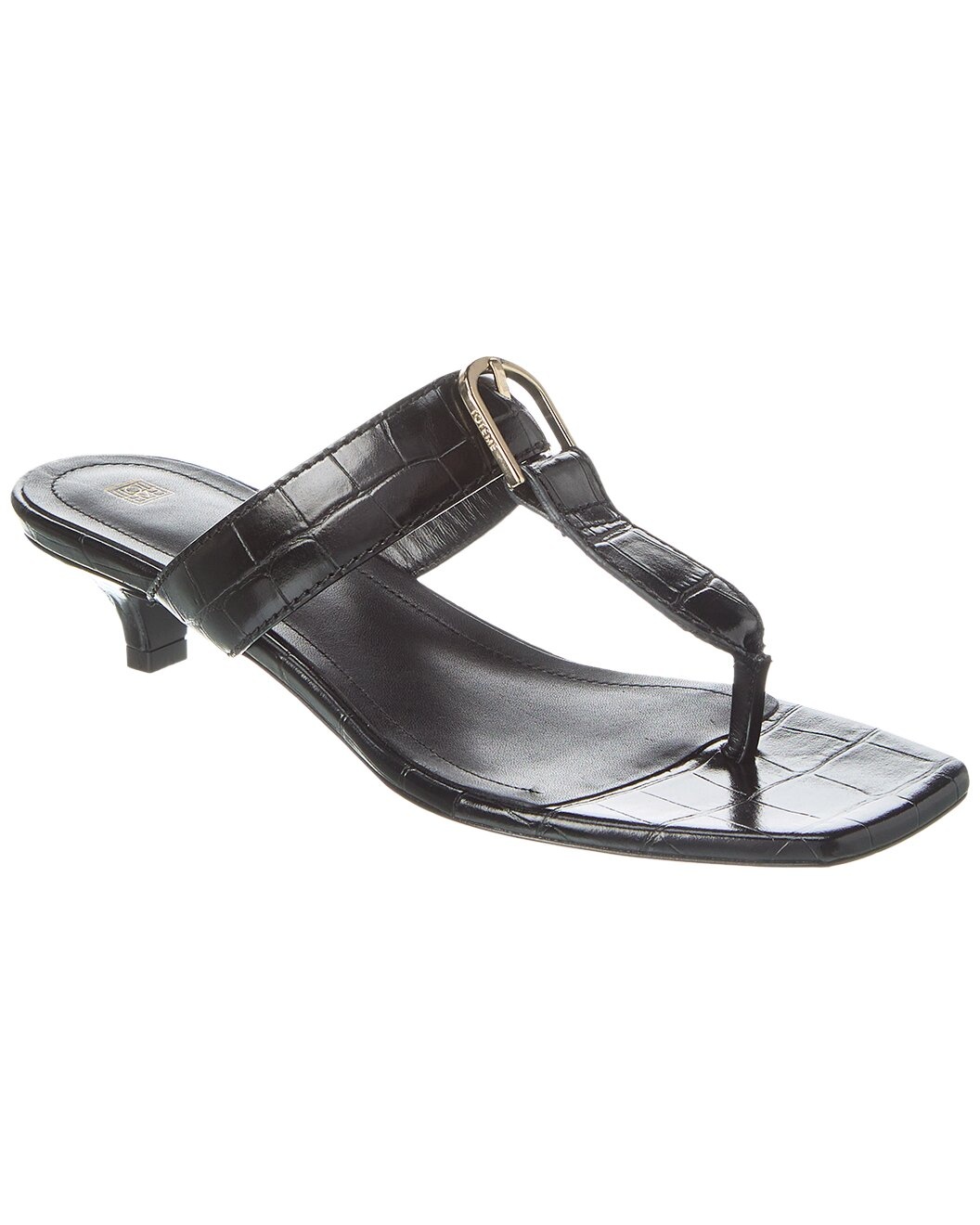 TOTEME Croc-Embossed Leather Sandal - 1