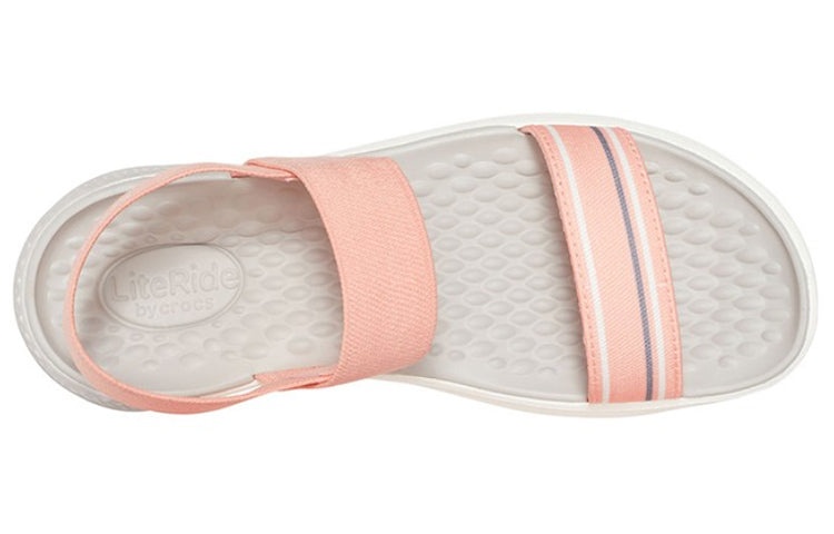 (WMNS) Crocs LiteRide Pink Sandals 205106-6KP - 4