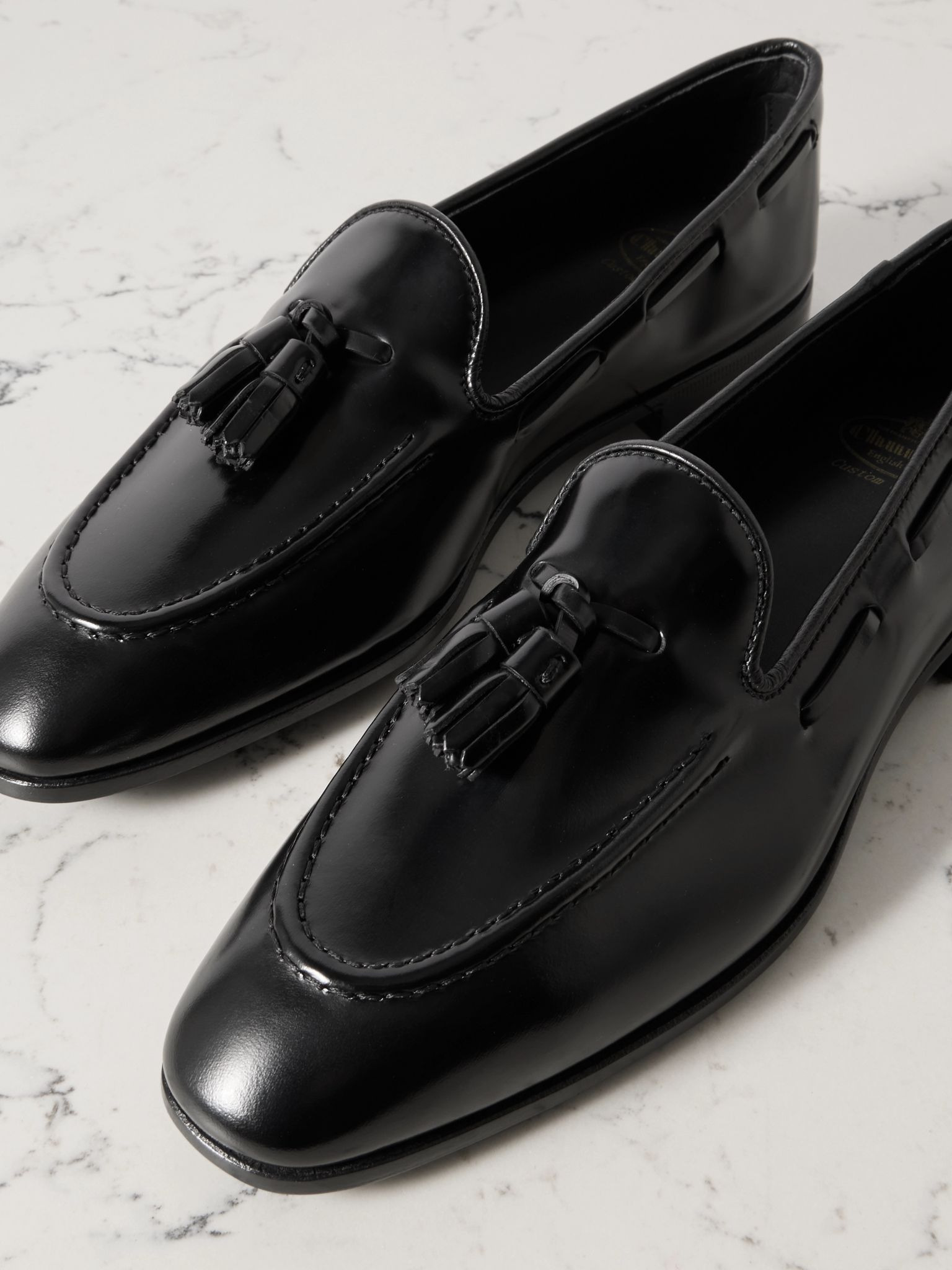 Maidstone tasselled leather loafers Black - 4