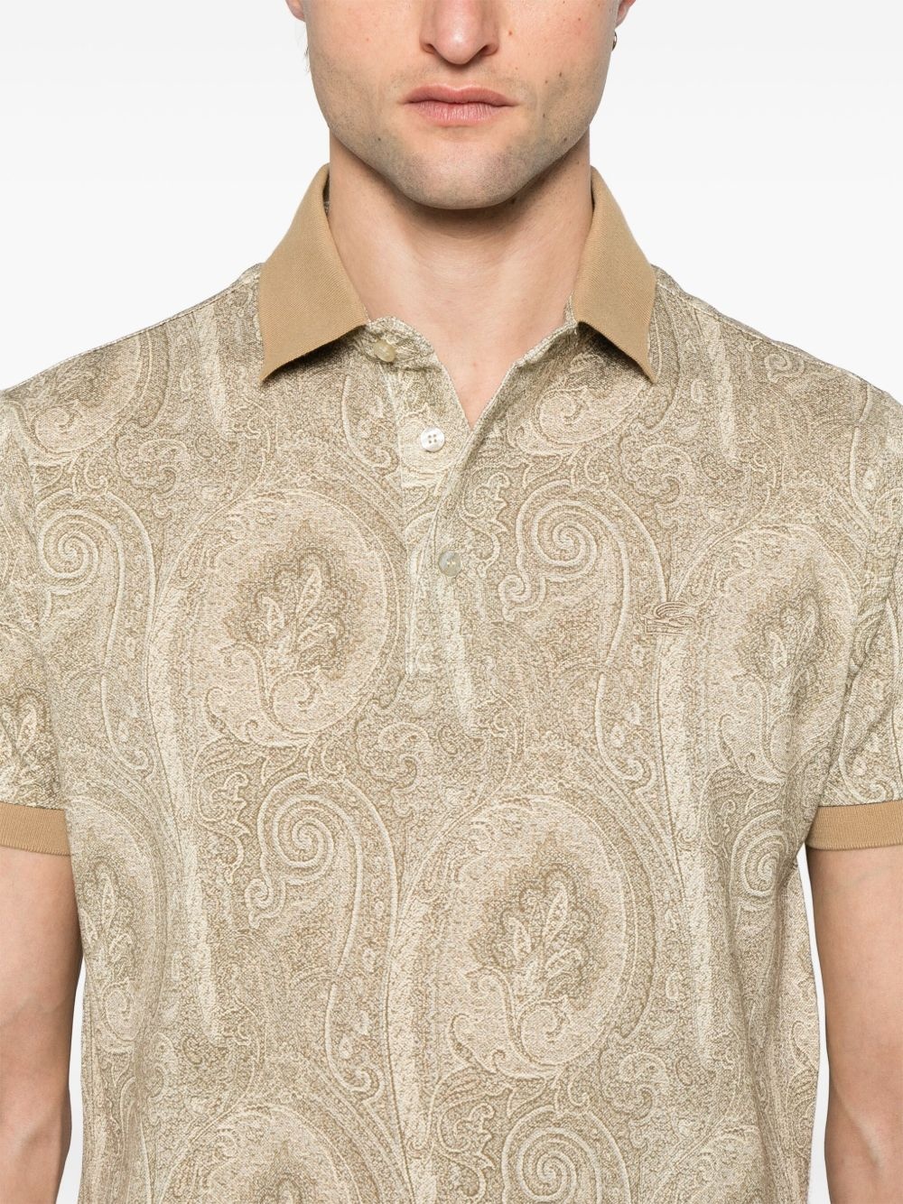 paisley polo shirt - 4