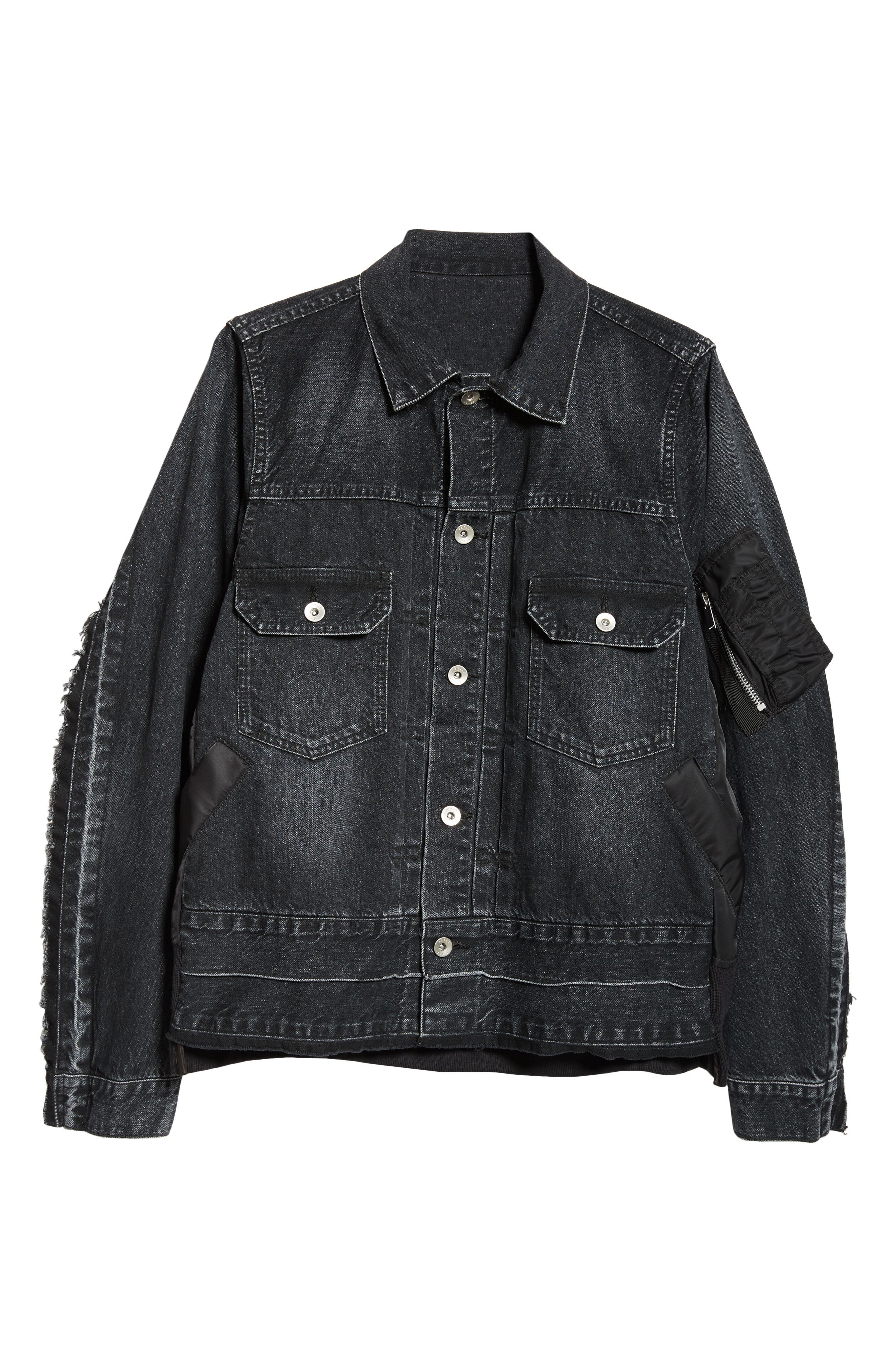 Denim & Nylon Twill Jacket - 7