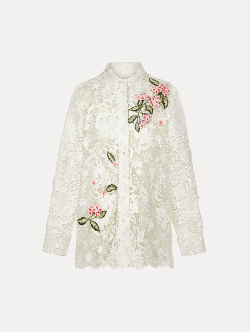 PORCELAIN FLOWER GUIPURE BLOUSE 1