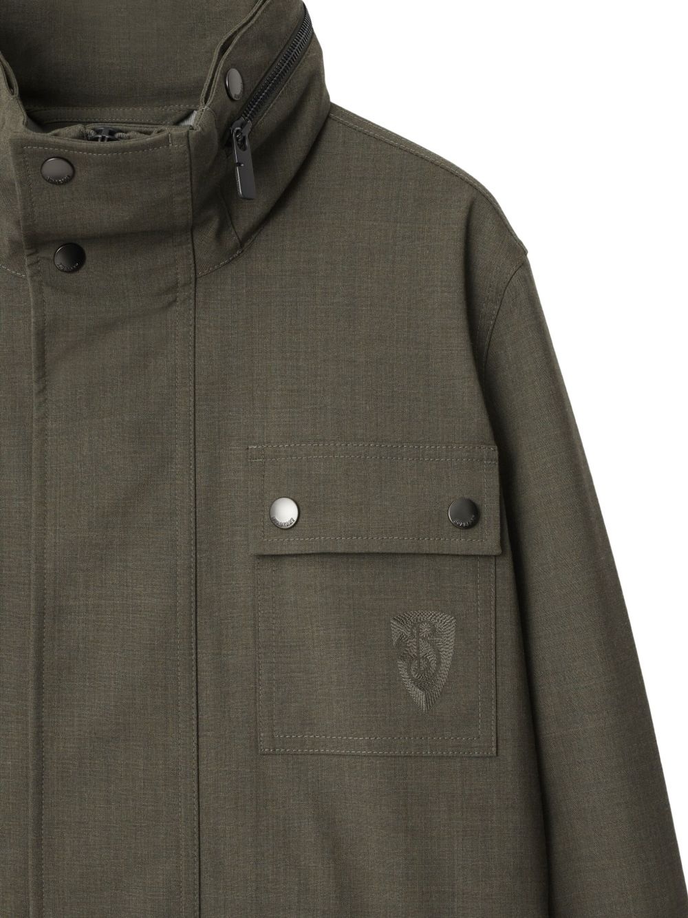 B Shield-embroidered jacket - 5
