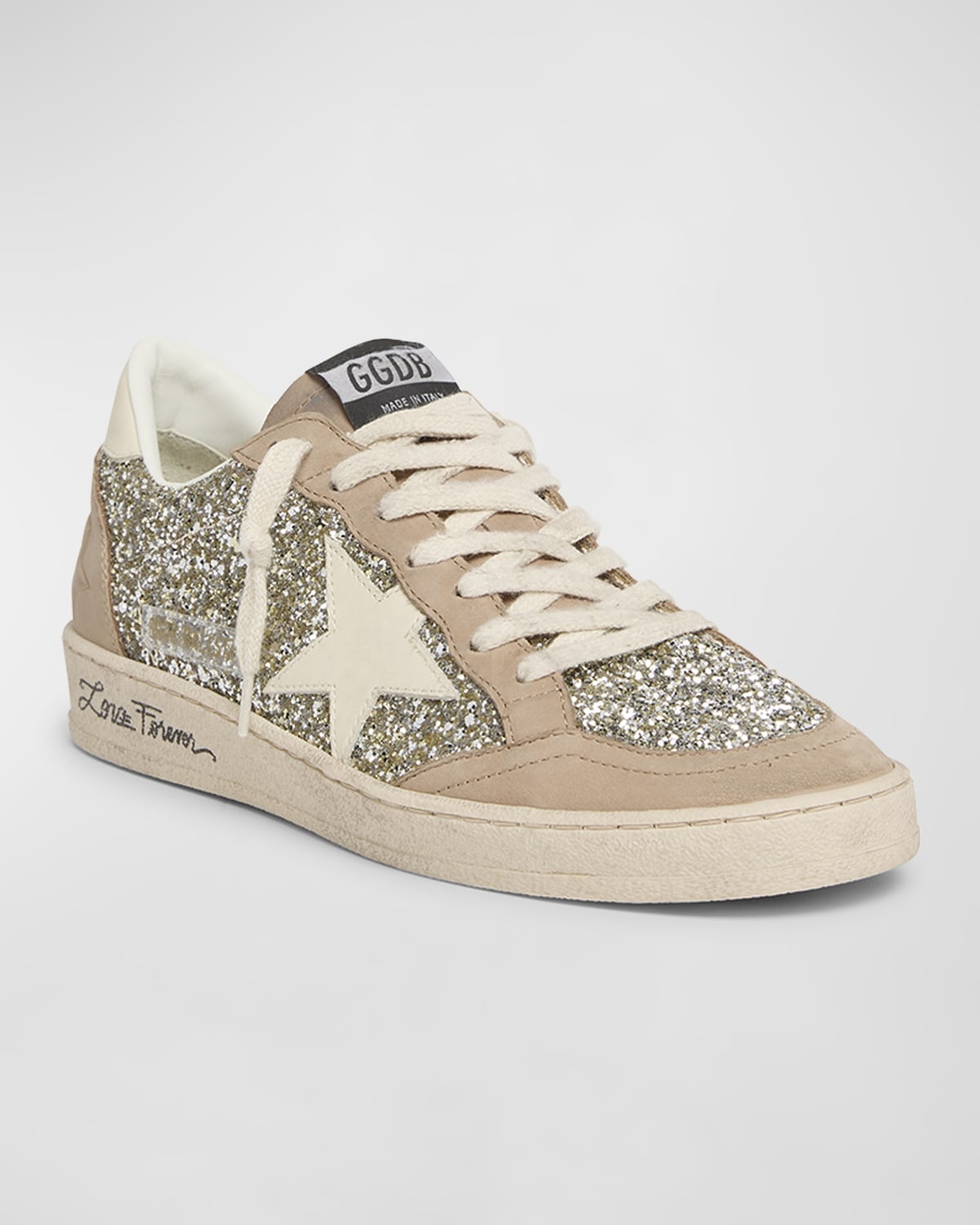 Ballstar Glitter Suede Low-Top Sneakers - 3