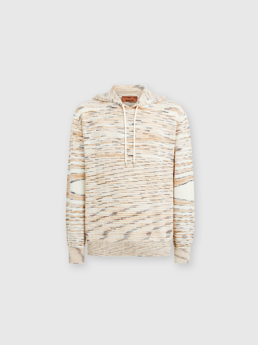 Mélange cashmere hoodie - 1