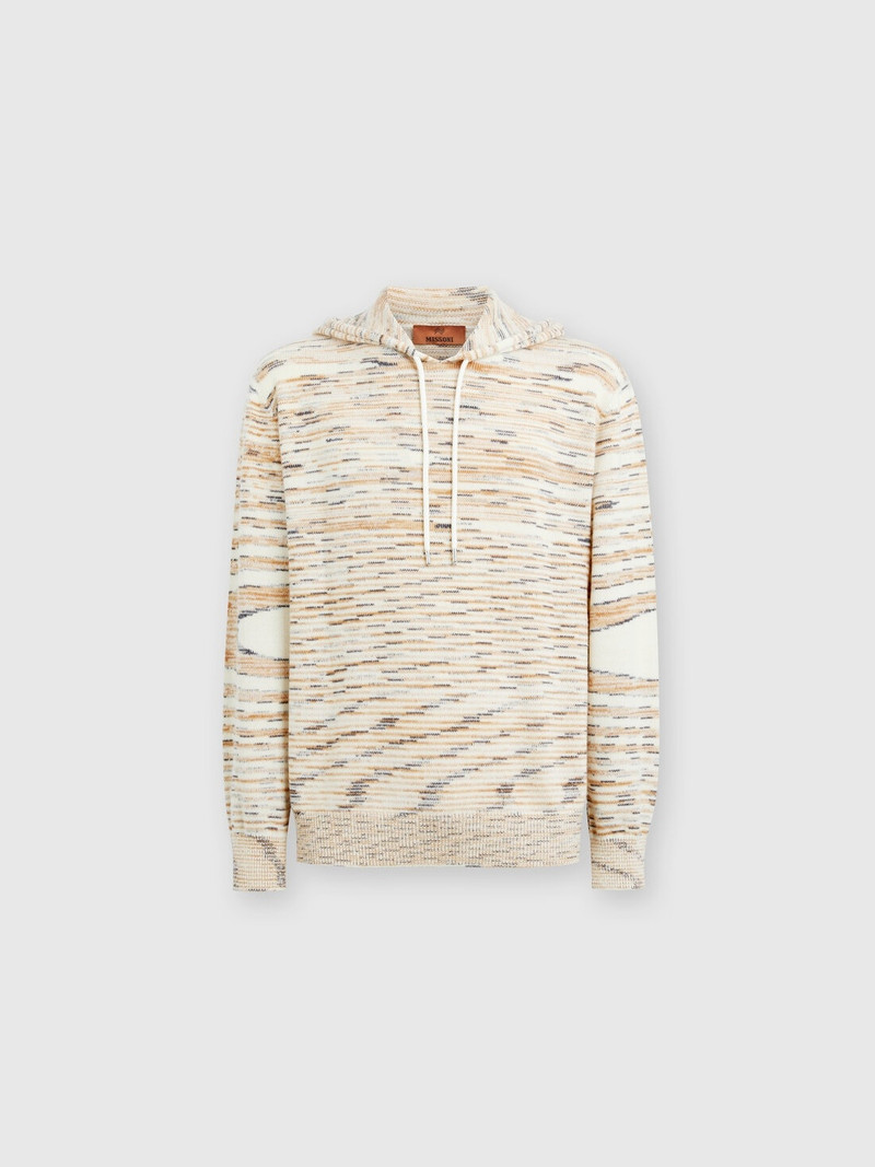 Mélange cashmere hoodie 1