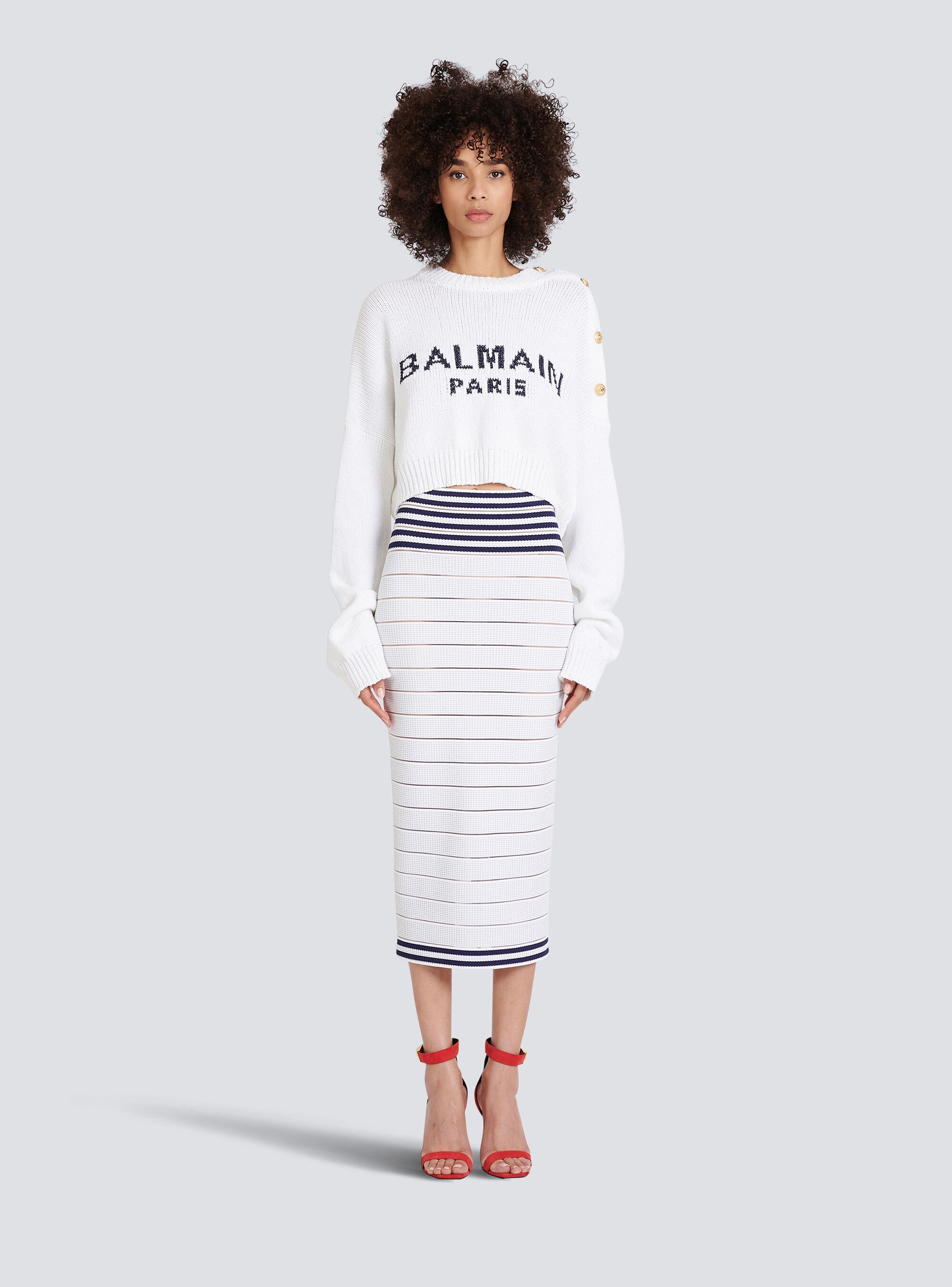 HIGH SUMMER CAPSULE - Mid-length knit skirt - 3