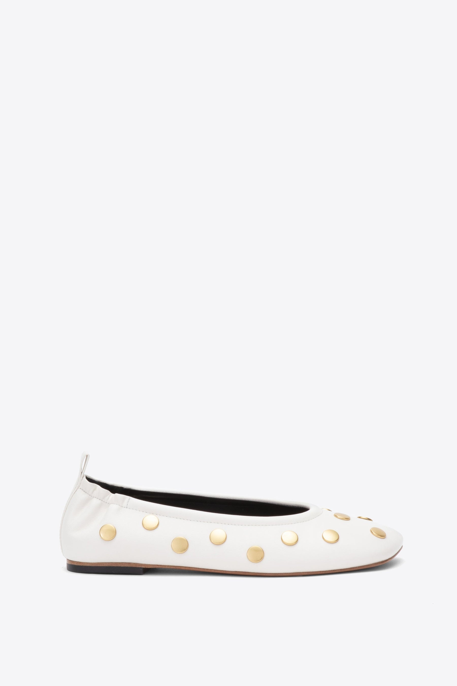 ID Stretch Back Ballerina Flat with Studs - 1