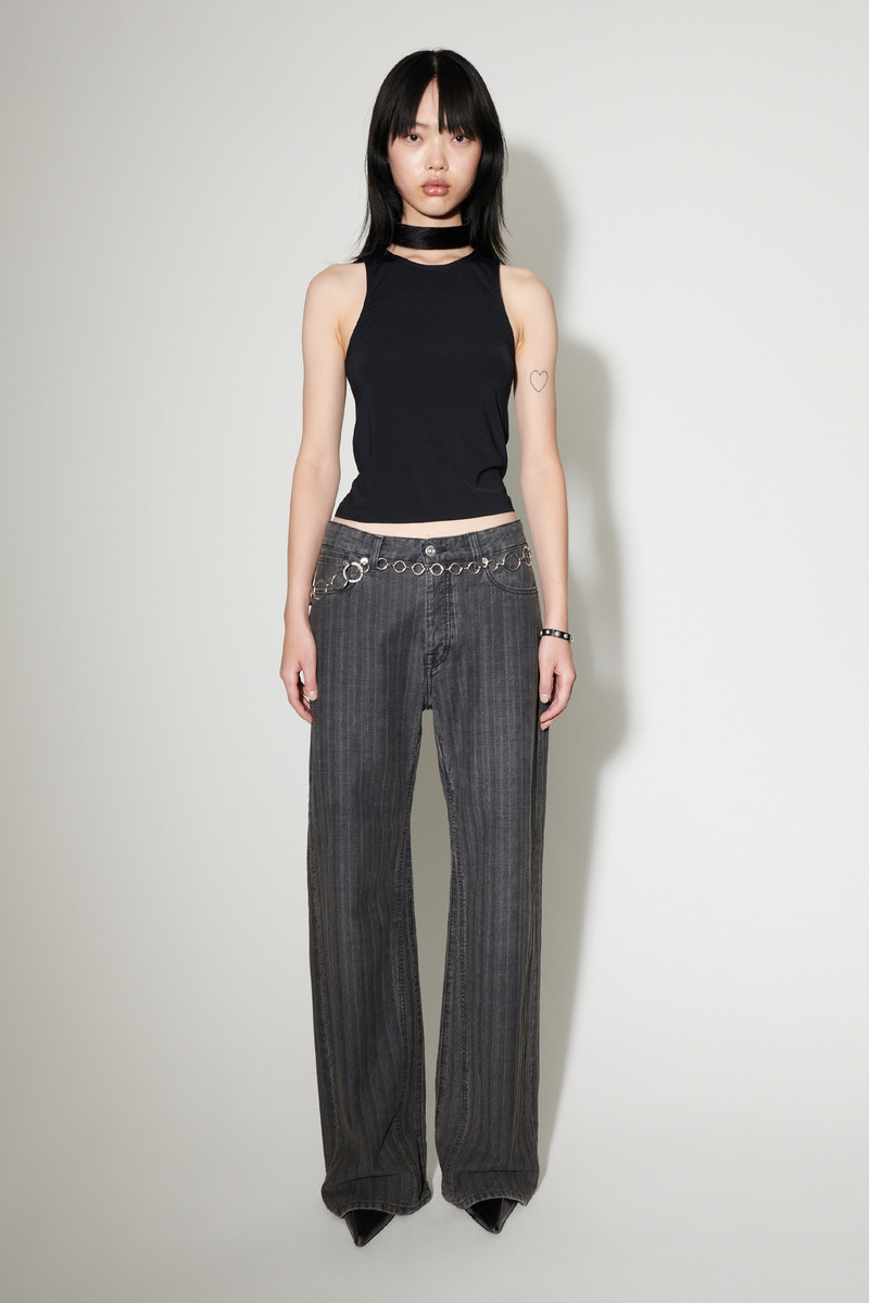 Our Legacy Treble Cut Washed Grey Torino Stripe outlook