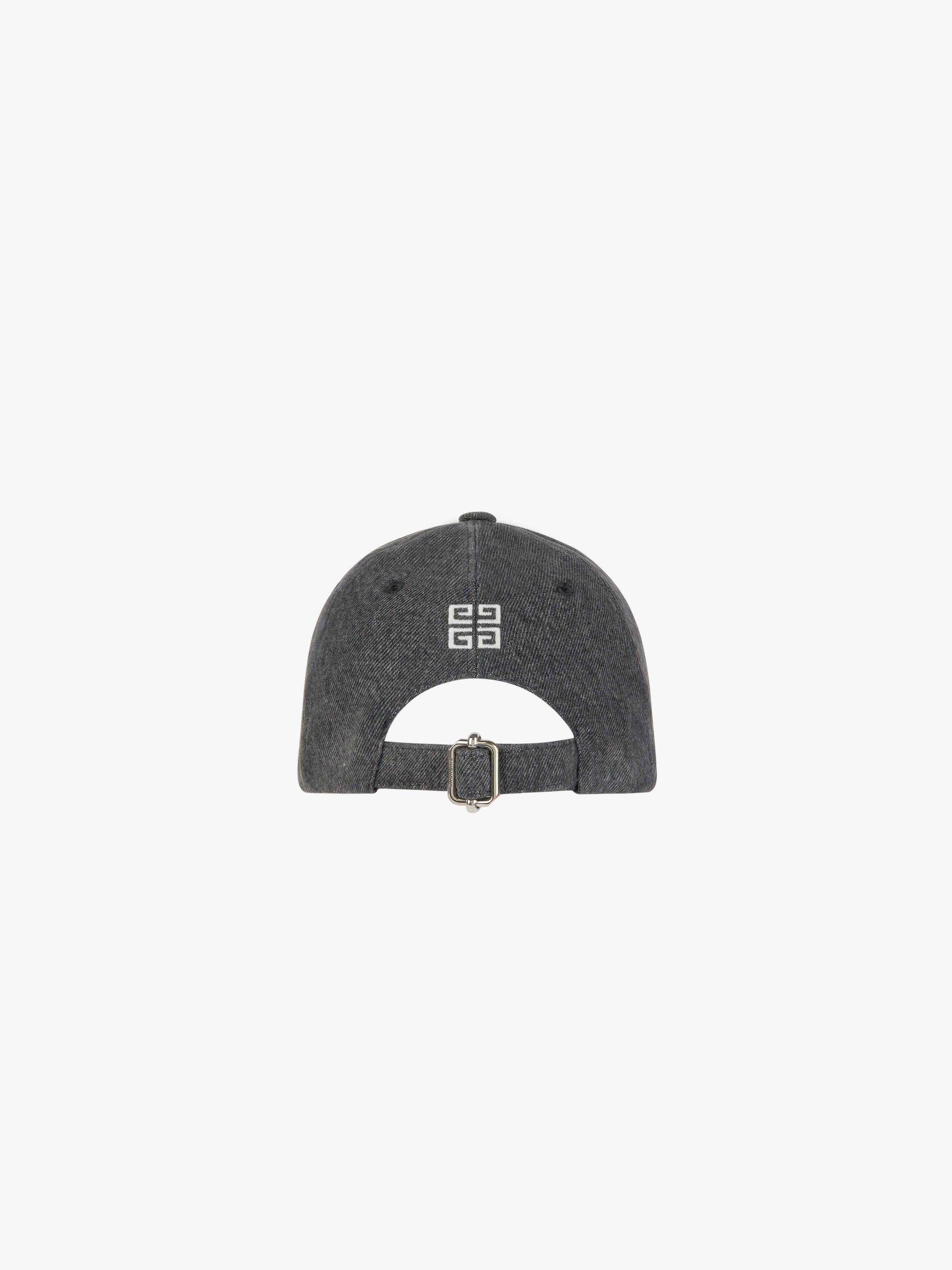 GIVENCHY EMBROIDERED CAP IN DENIM - 4