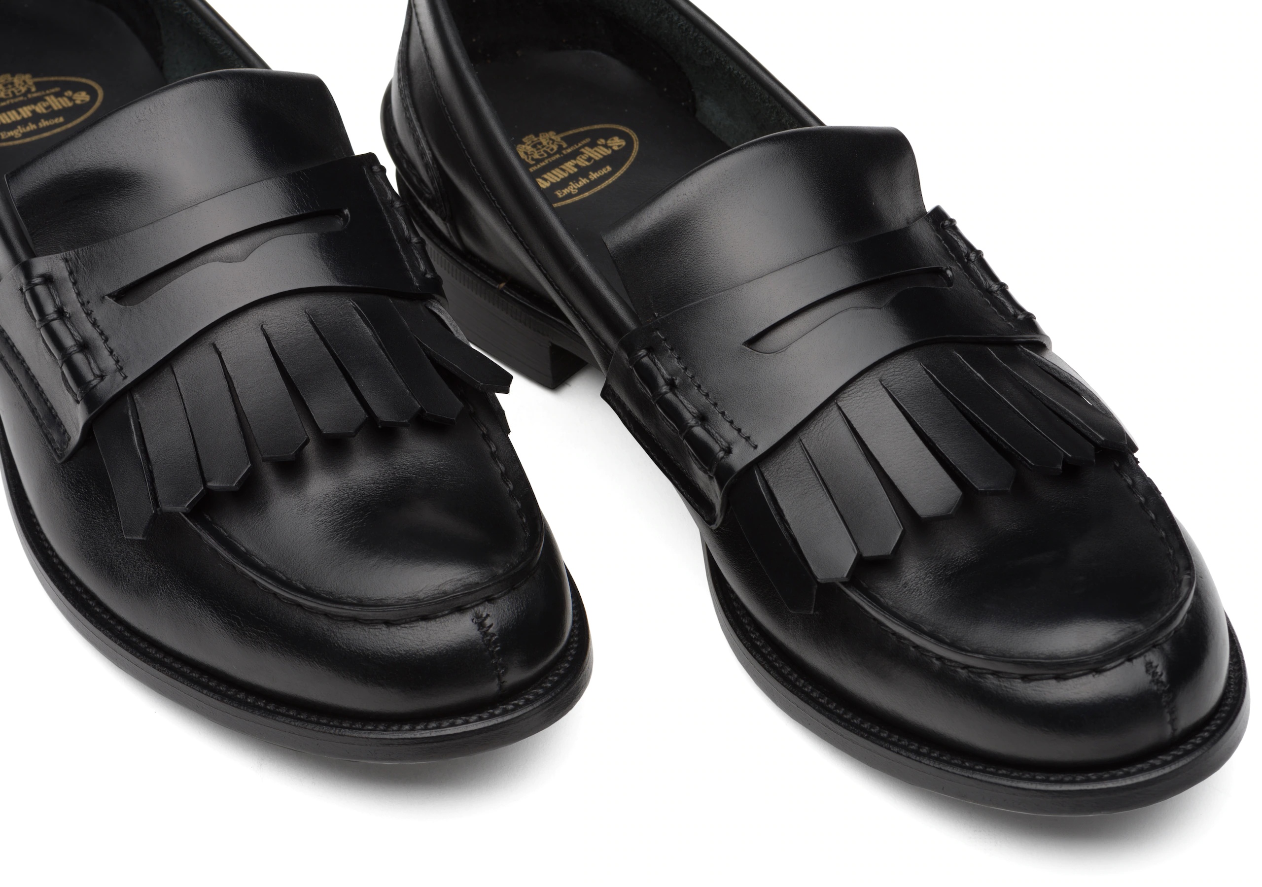 Odessa
Prestige Calf Penny Loafer with Fringe Black - 4