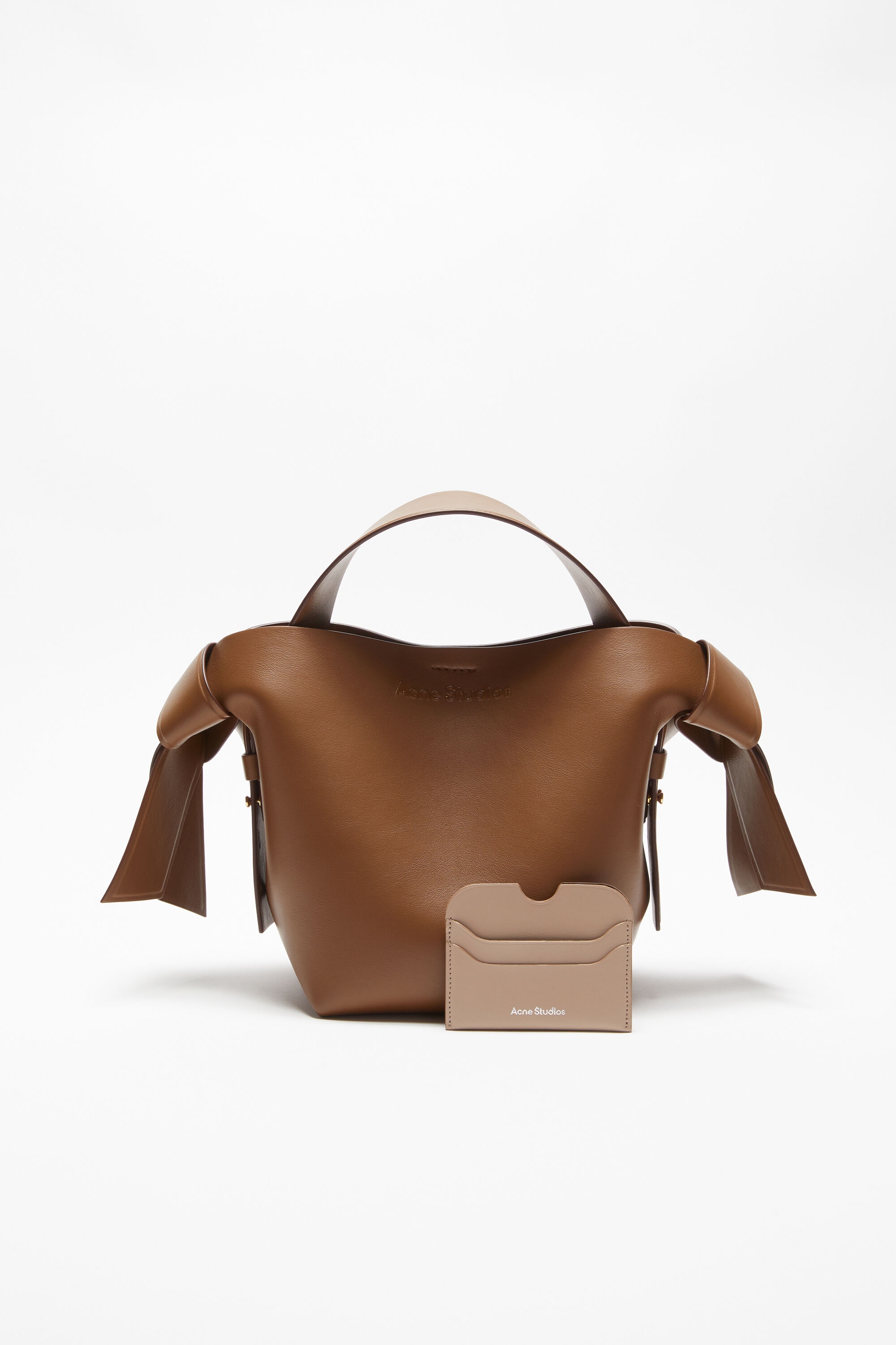 Leather card holder - Taupe beige - 2
