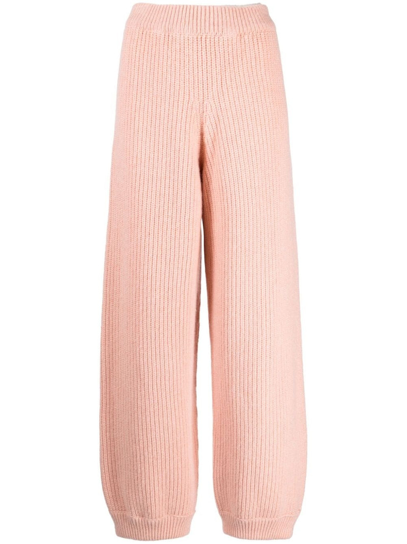 ribbed knitted trousers 1