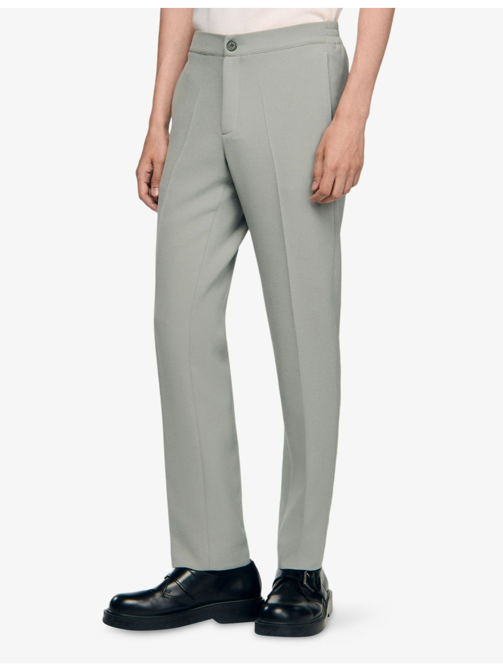 High-rise stretch-jersey trousers - 3