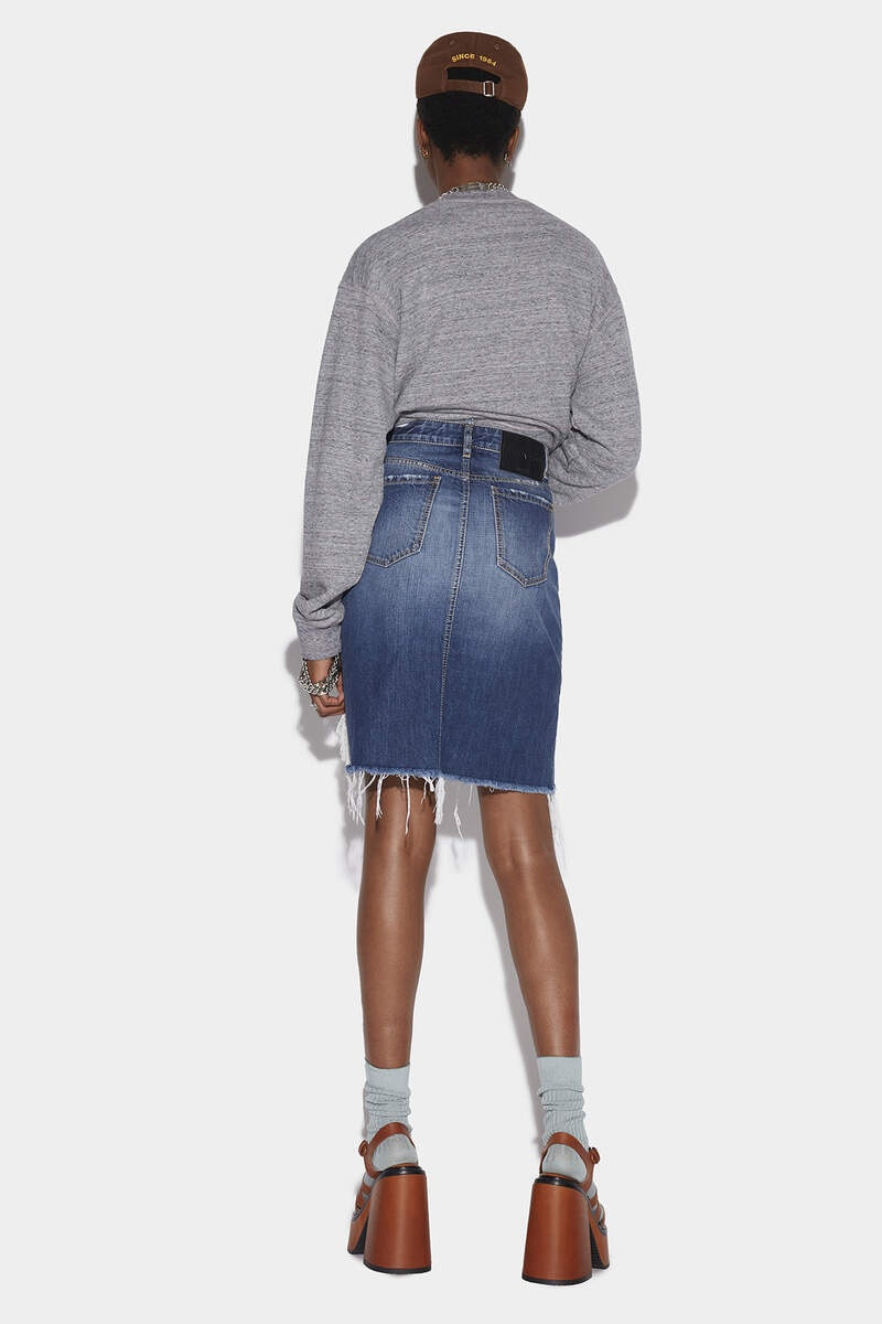 DSQUARED2 FRINGED MIDI SKIRT outlook