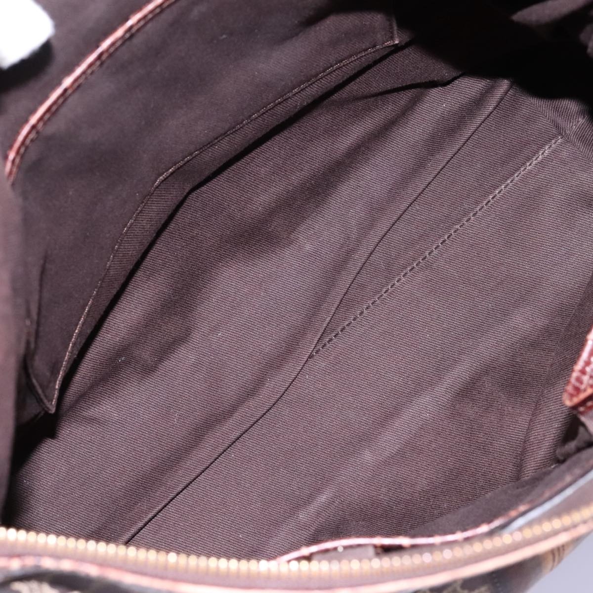 CELINE Macadam Canvas Tote Bag Brown - 10