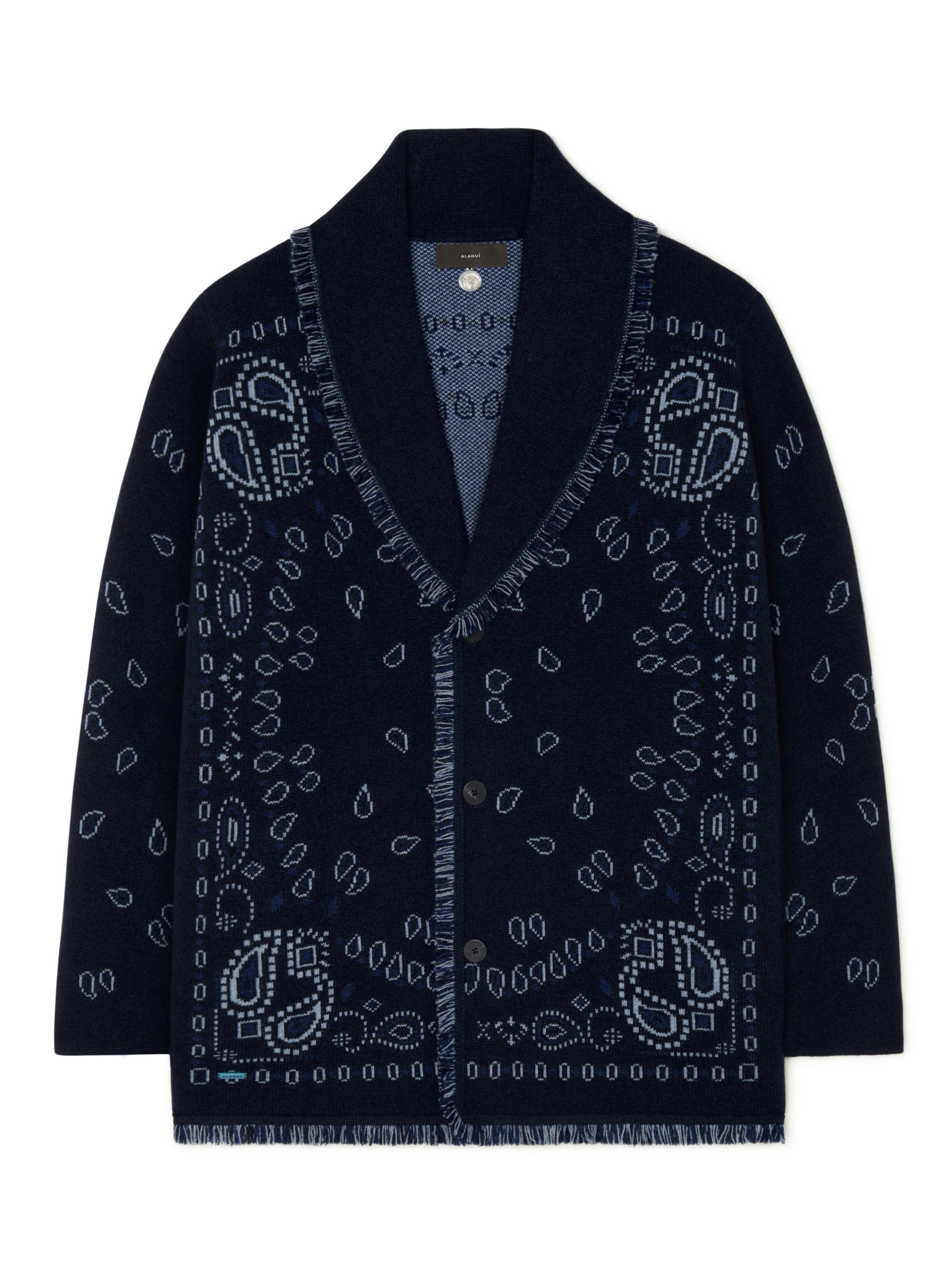 Bandana Jacquard Cardigan - 1