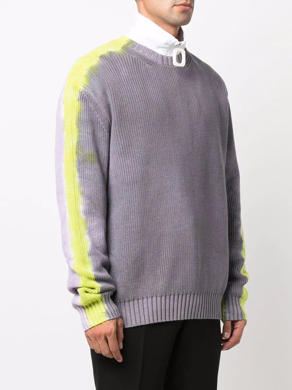 colour-block knit jumper - 3