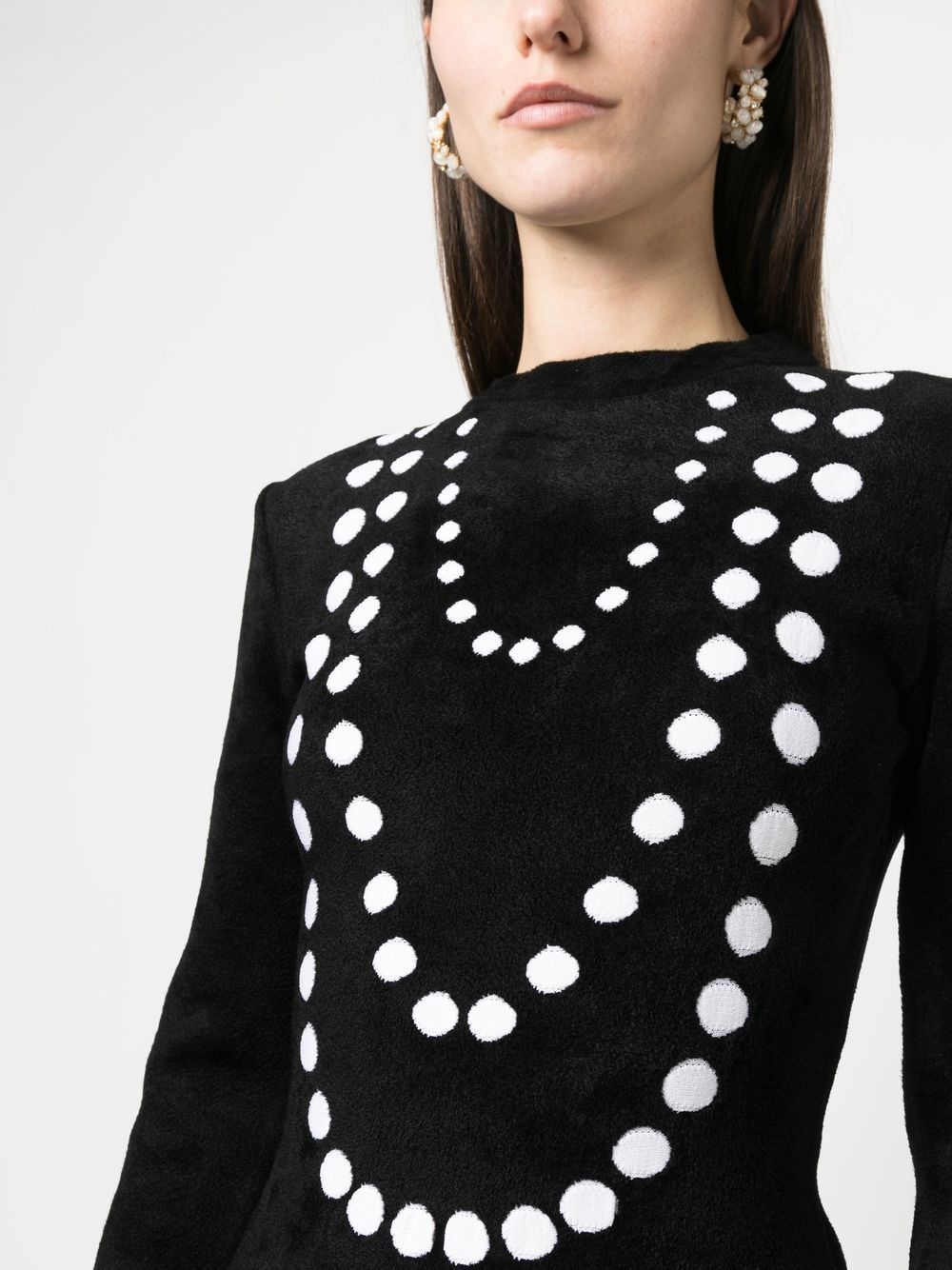 jacquard-knit minidress - 5
