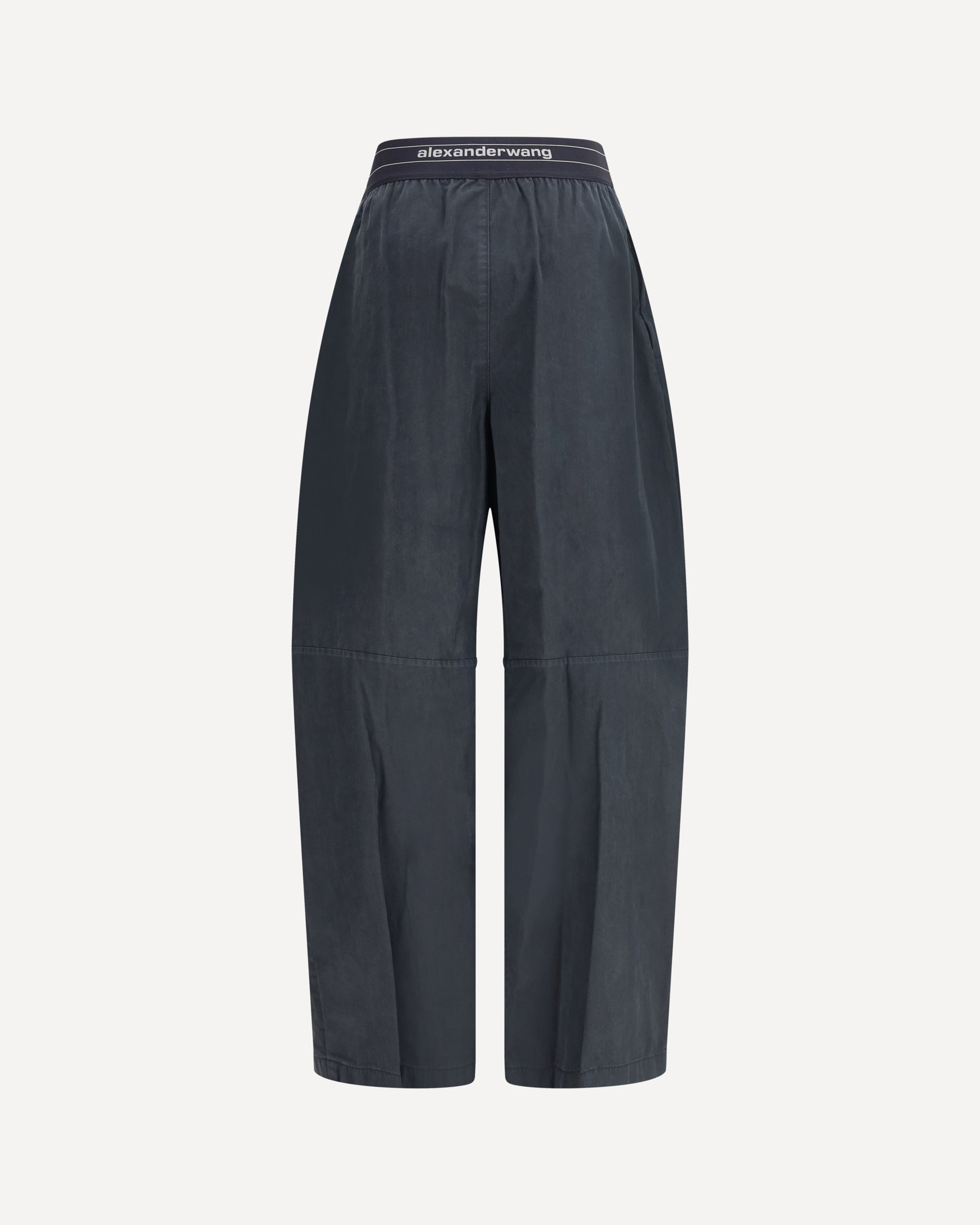 Trousers with elastic waistband and contrasting jacquard logo - 2