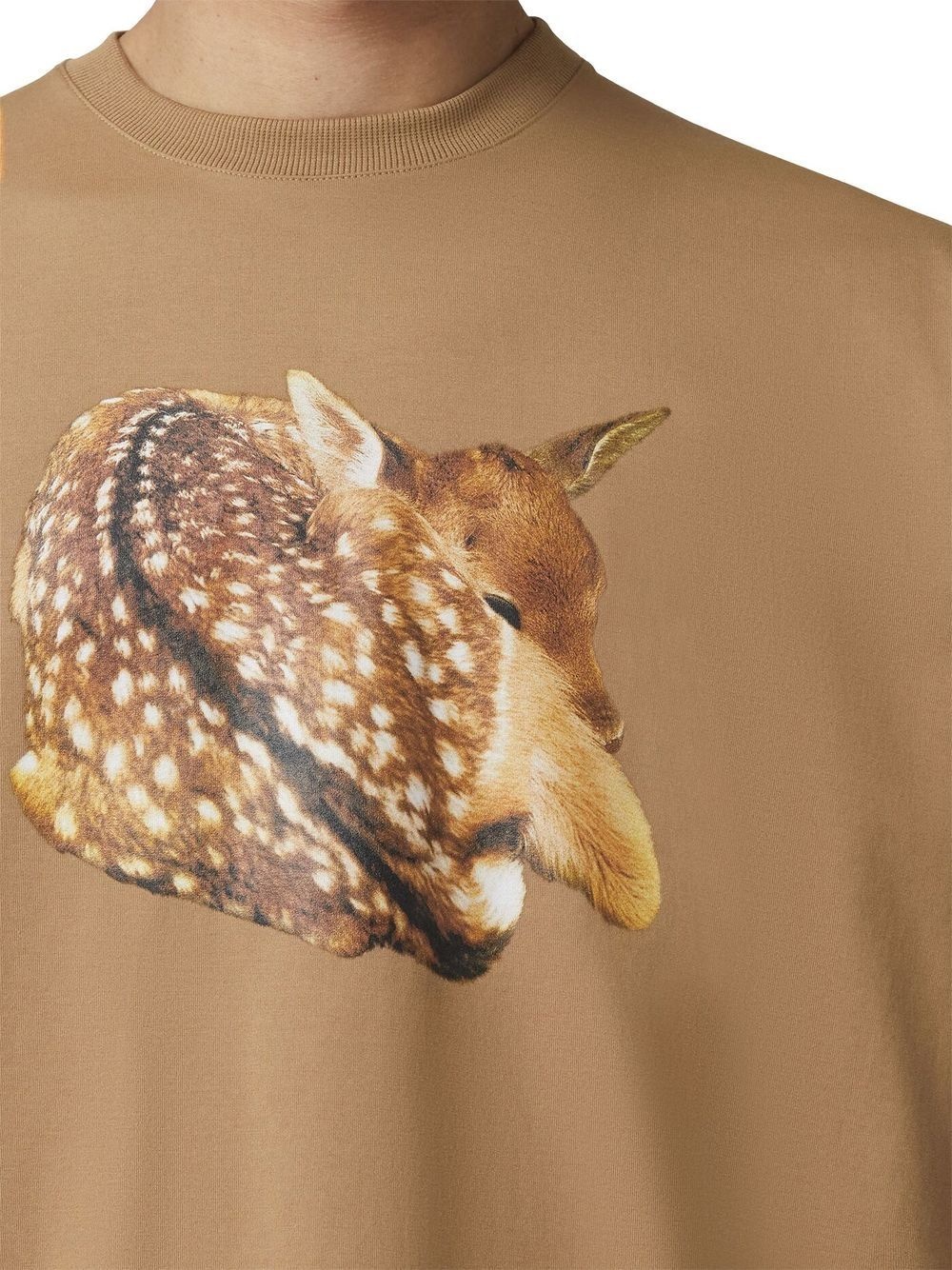 deer print short-sleeve T-shirt - 5