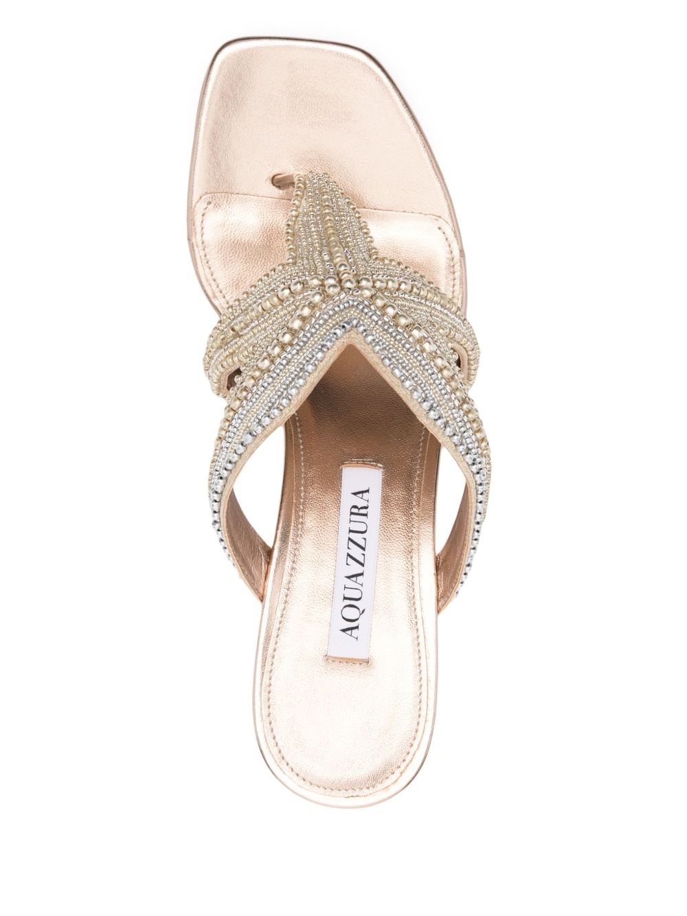 70mm leather sandals - 4