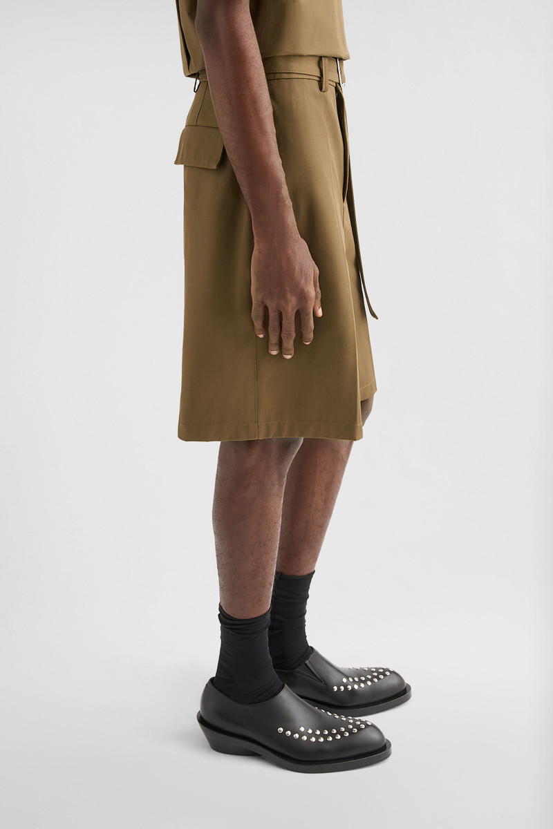 Cotton Belted Shorts 3