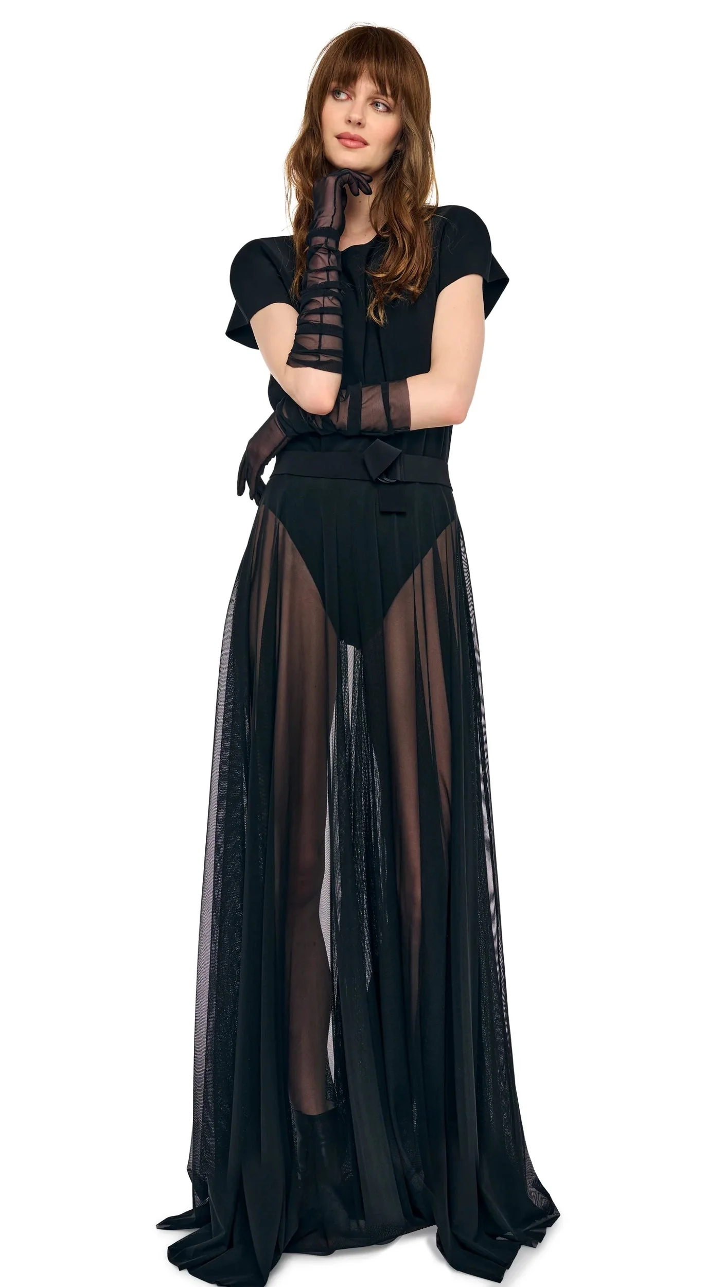 FLARED SKIRT TO FLOOR - 1