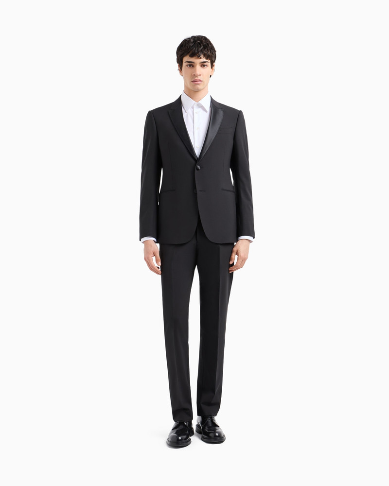 EMPORIO ARMANI SLIM-FIT TUXEDO IN COMPACT, TWO-WAY STRETCH CANVAS outlook