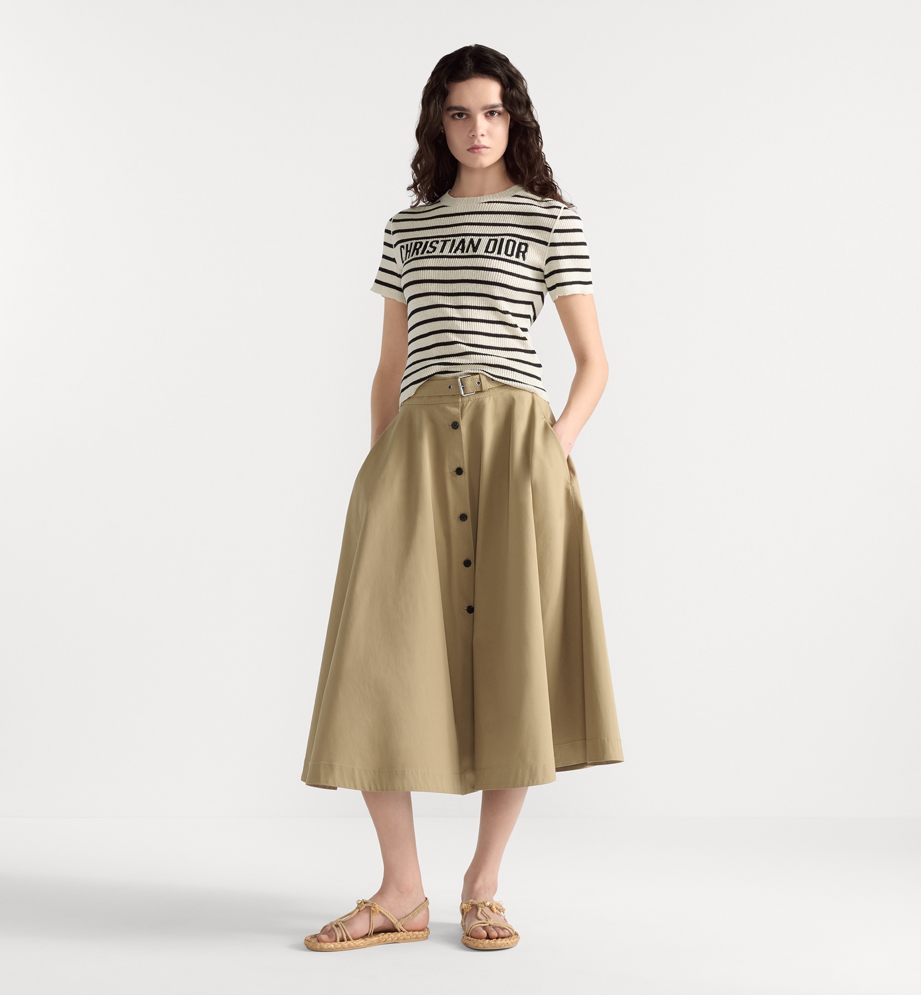 Dioriviera Mid-Length Belted Skirt - 2